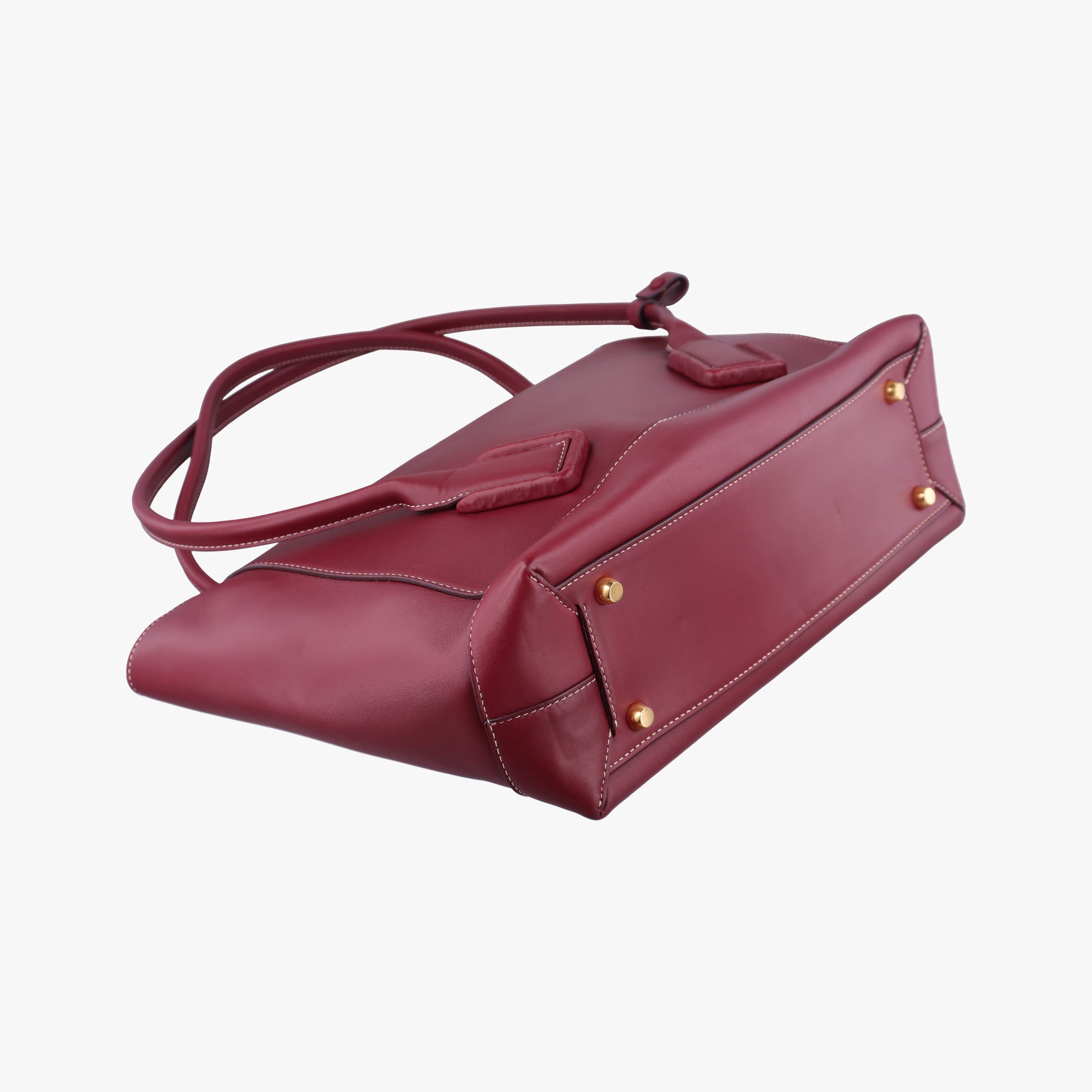 Secondhand Bottega Veneta Arco Burgundy Leather  shoulderbag | stylenewstar