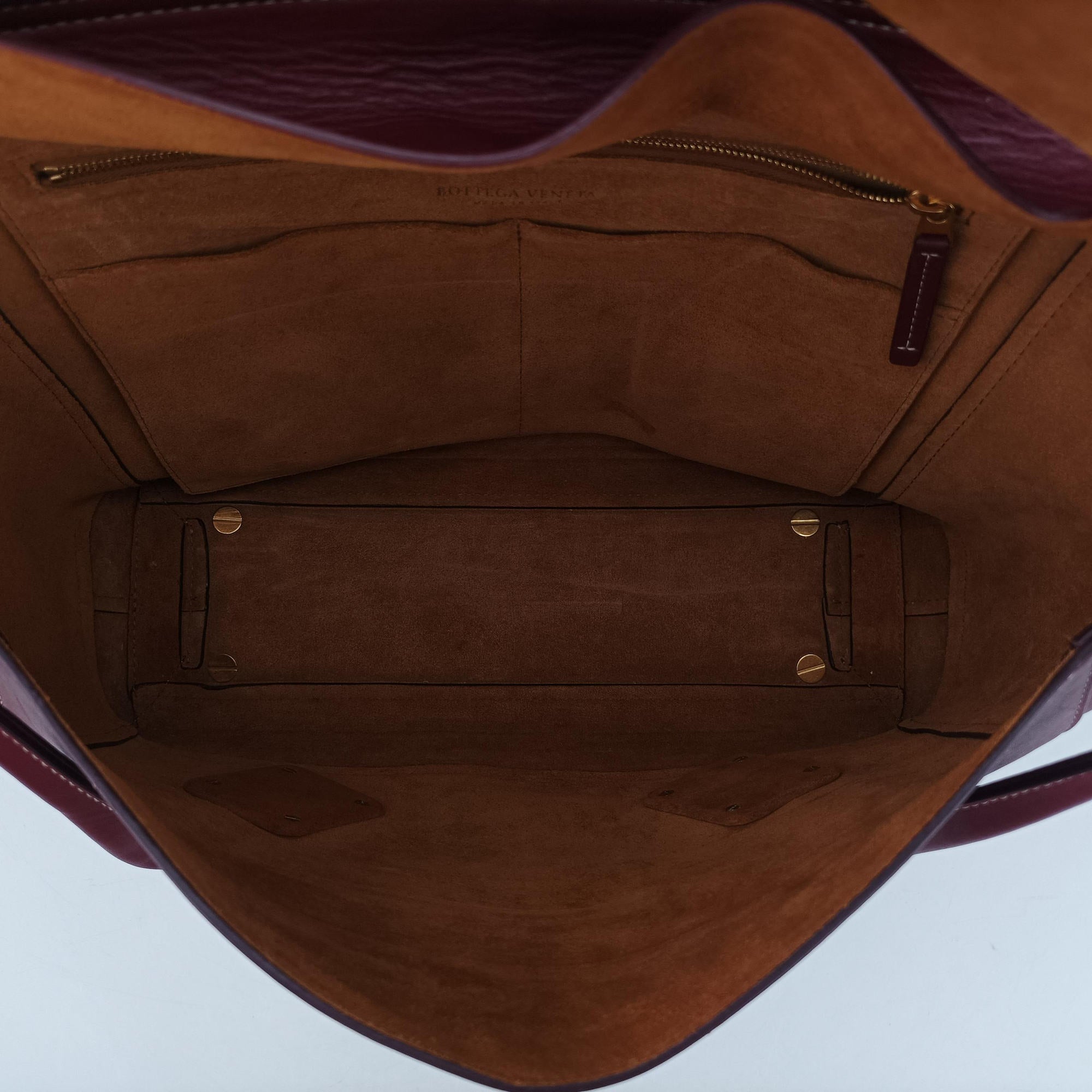 Secondhand Bottega Veneta Arco Burgundy Leather  shoulderbag | stylenewstar