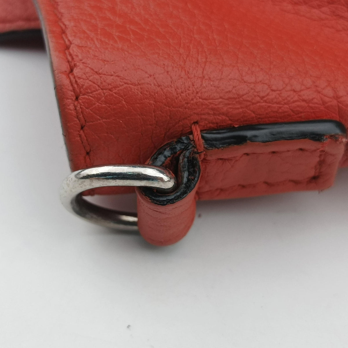 Pre-owned Celine Luggage Micro shopper Orange Leather  shoulderbag | stylenewstar