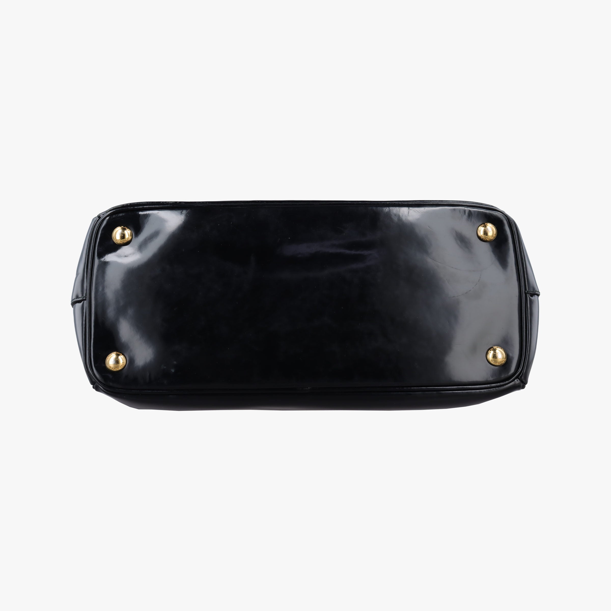 Pre-owned Prada Galleria Black patent 1BA274 shoulderbag | stylenewstar