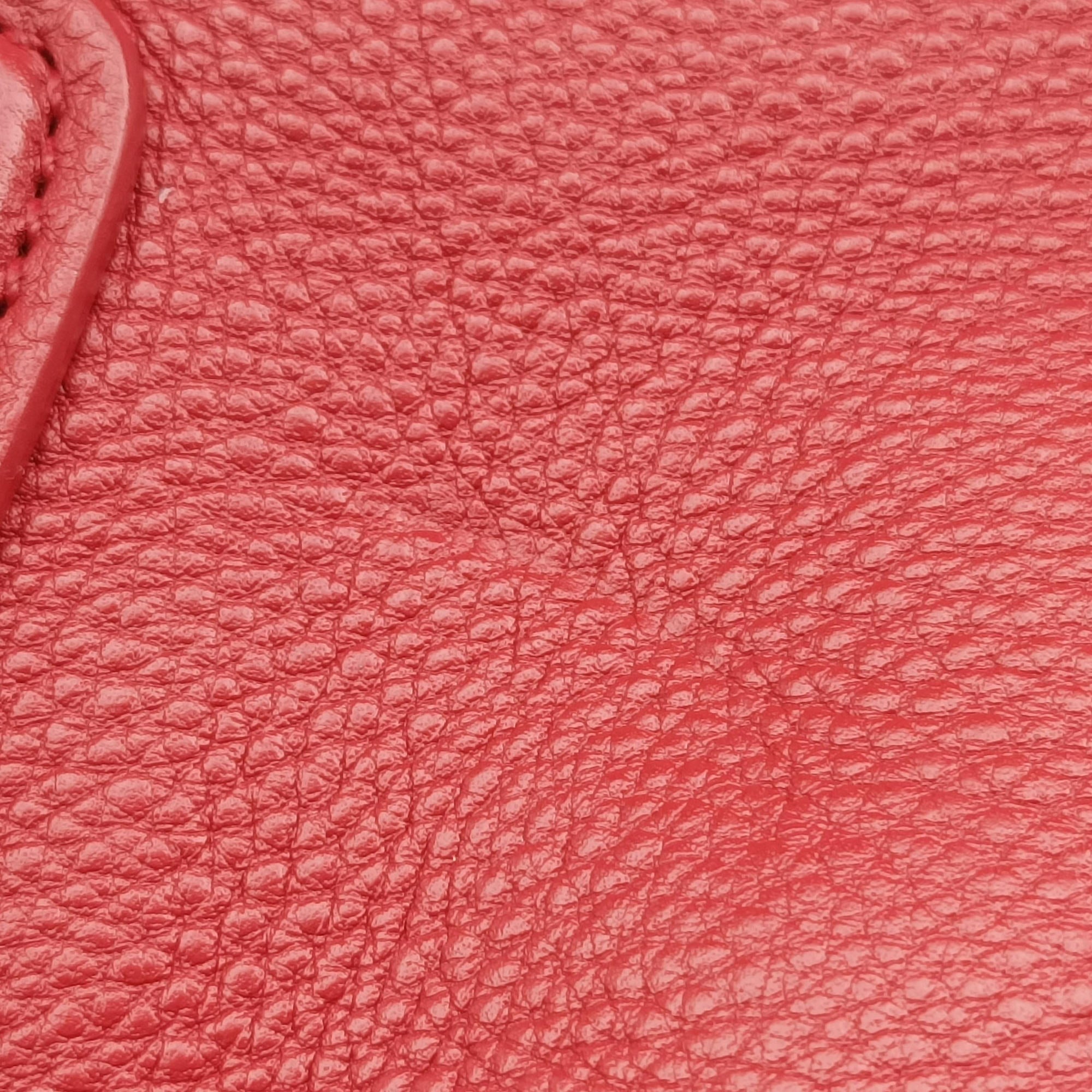 Pre-owned Prada Vitello Daino Top Handle Red Leather BN2420 handbag | stylenewstar