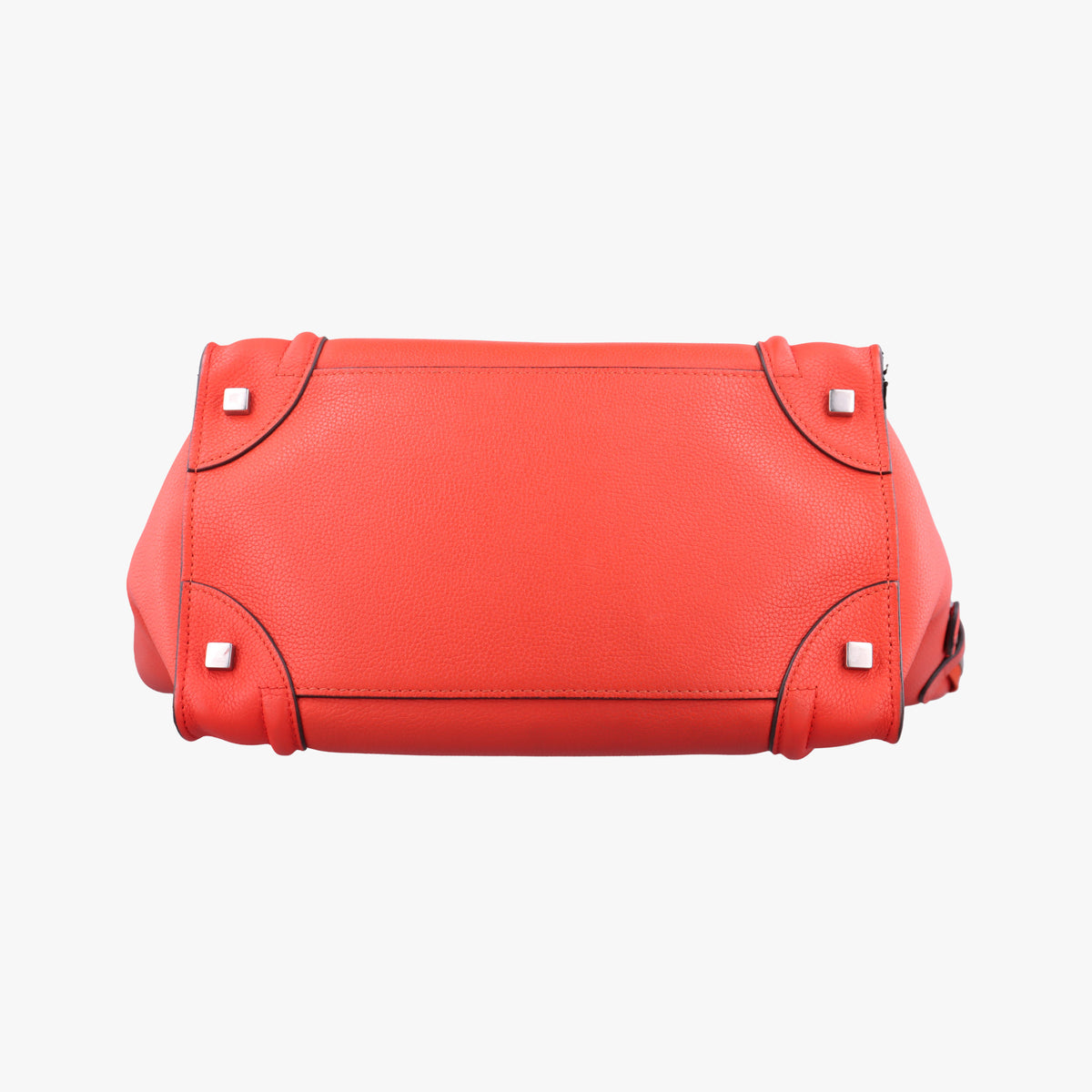 Pre-owned Celine Luggage Mini Shopper Red Leather  shoulderbag | stylenewstar