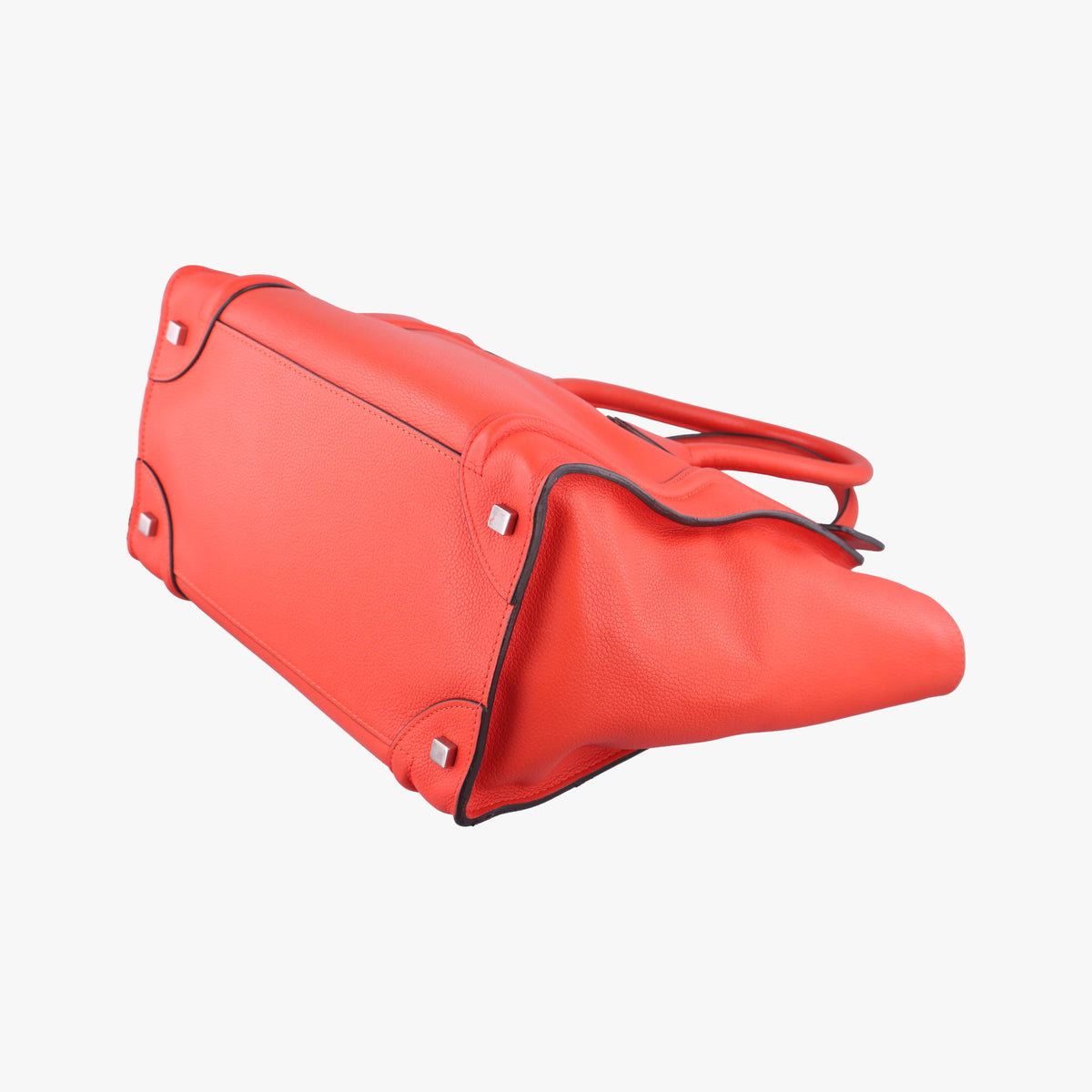 Pre-owned Celine Luggage Mini Shopper Red Leather  shoulderbag | stylenewstar