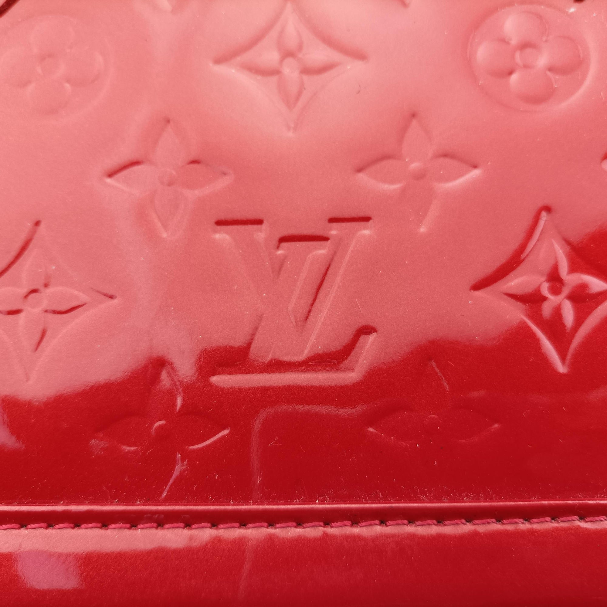 Pre-owned Louis Vuitton Alma BB pomme d'amour Vernis M91606 shoulderbag | stylenewstar