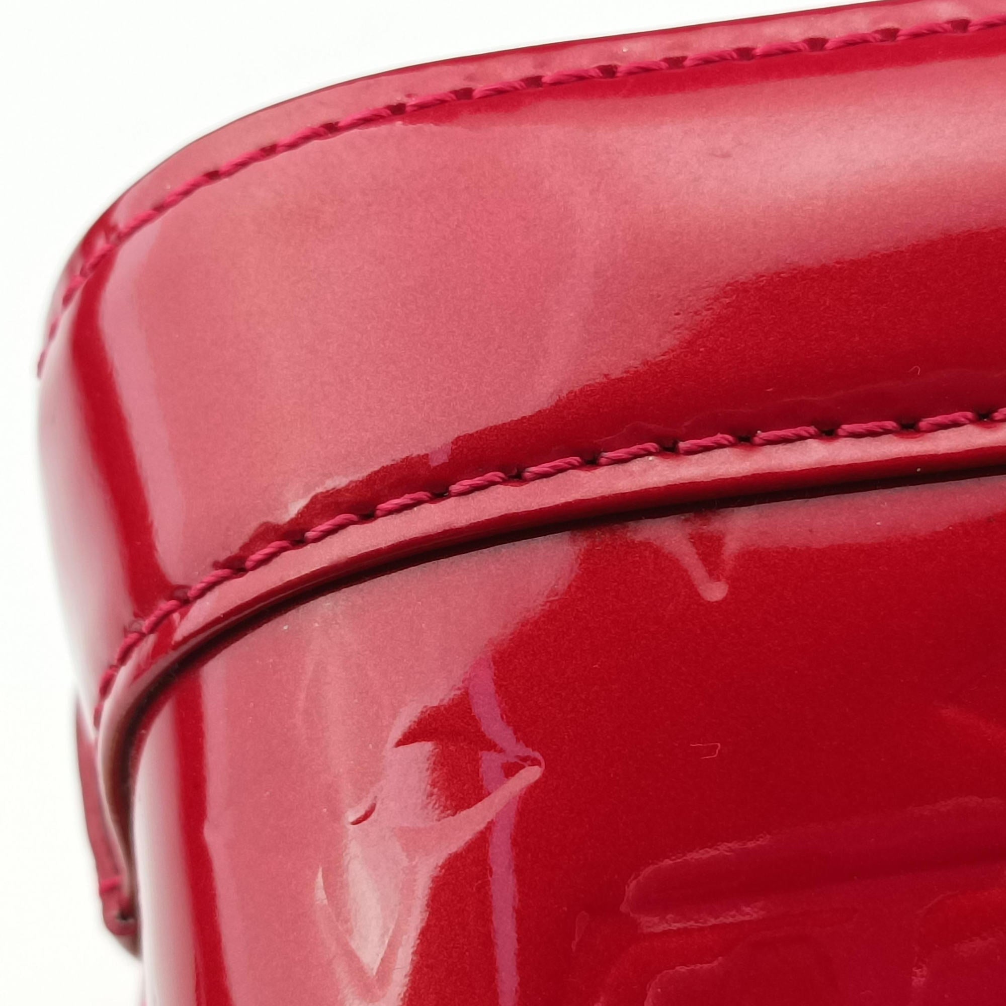 Pre-owned Louis Vuitton Alma BB pomme d'amour Vernis M91606 shoulderbag | stylenewstar