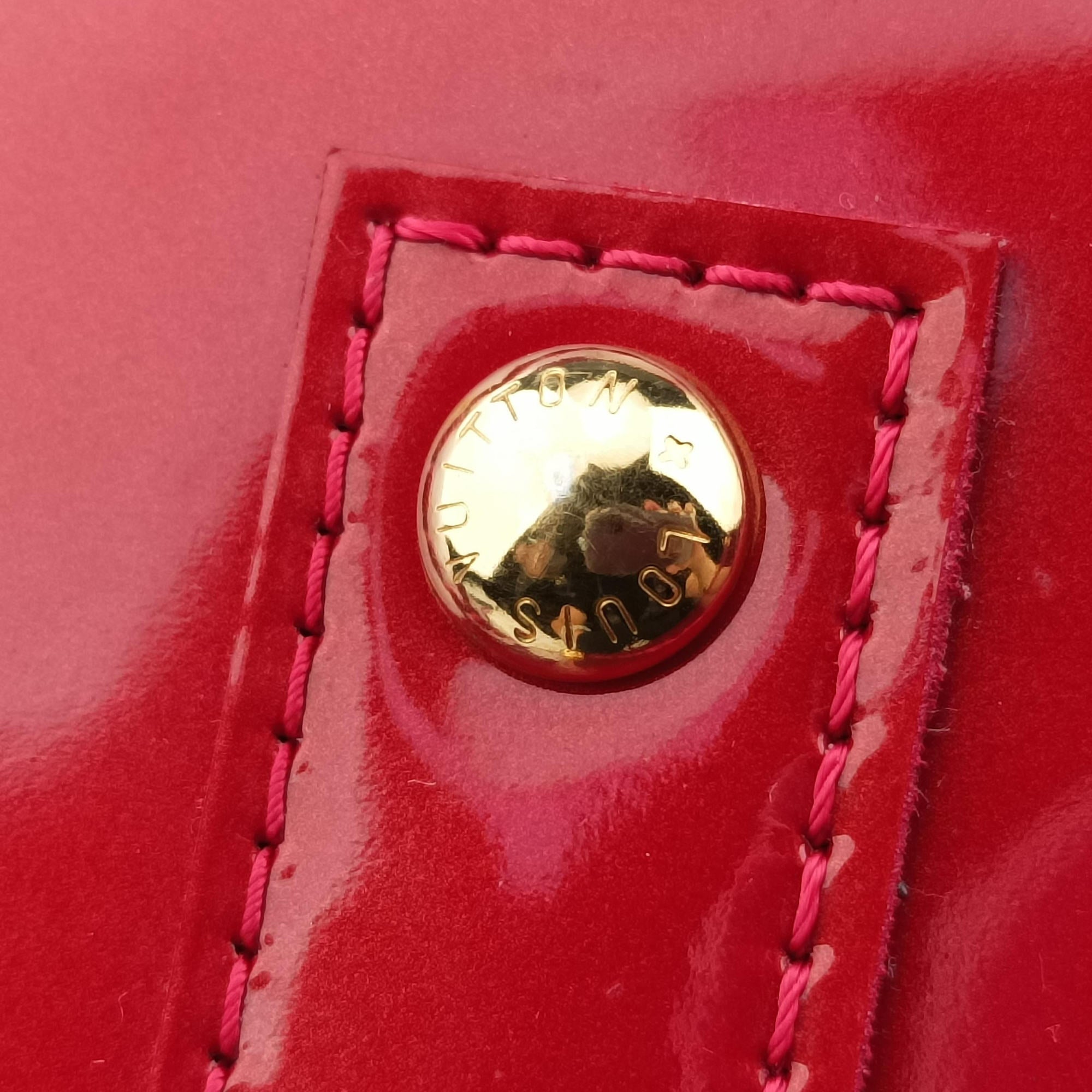 Pre-owned Louis Vuitton Alma BB pomme d'amour Vernis M91606 shoulderbag | stylenewstar
