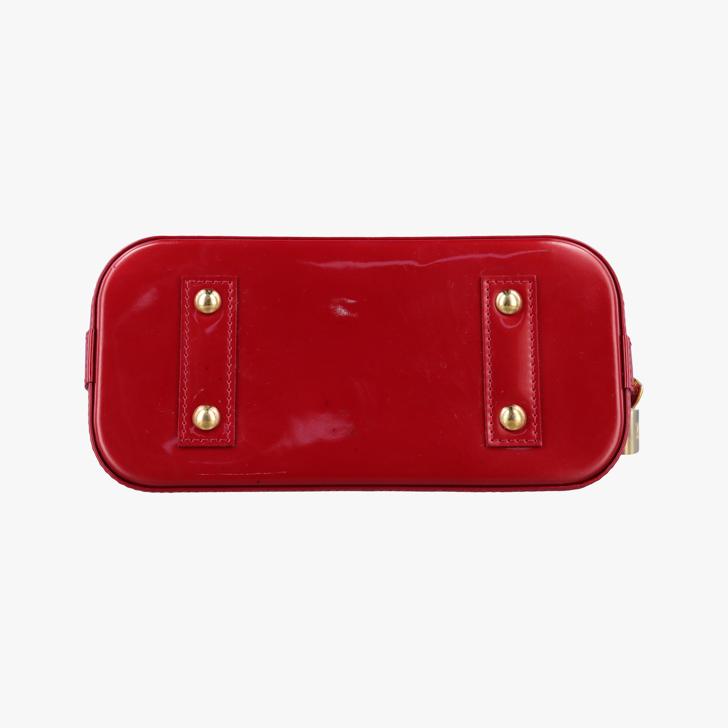 Pre-owned Louis Vuitton Alma BB pomme d'amour Vernis M91606 shoulderbag | stylenewstar
