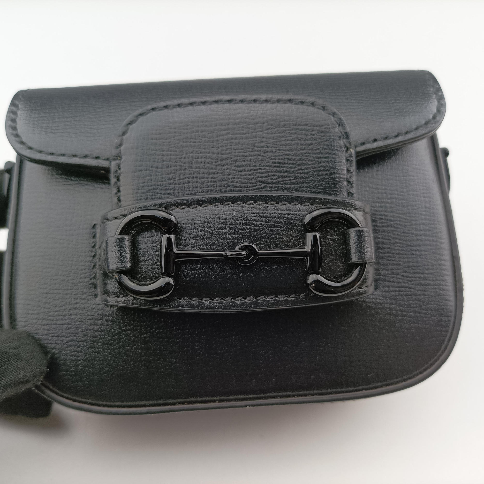 Pre-owned Gucci Horsebit Black Leather 726863 shoulderbag | stylenewstar