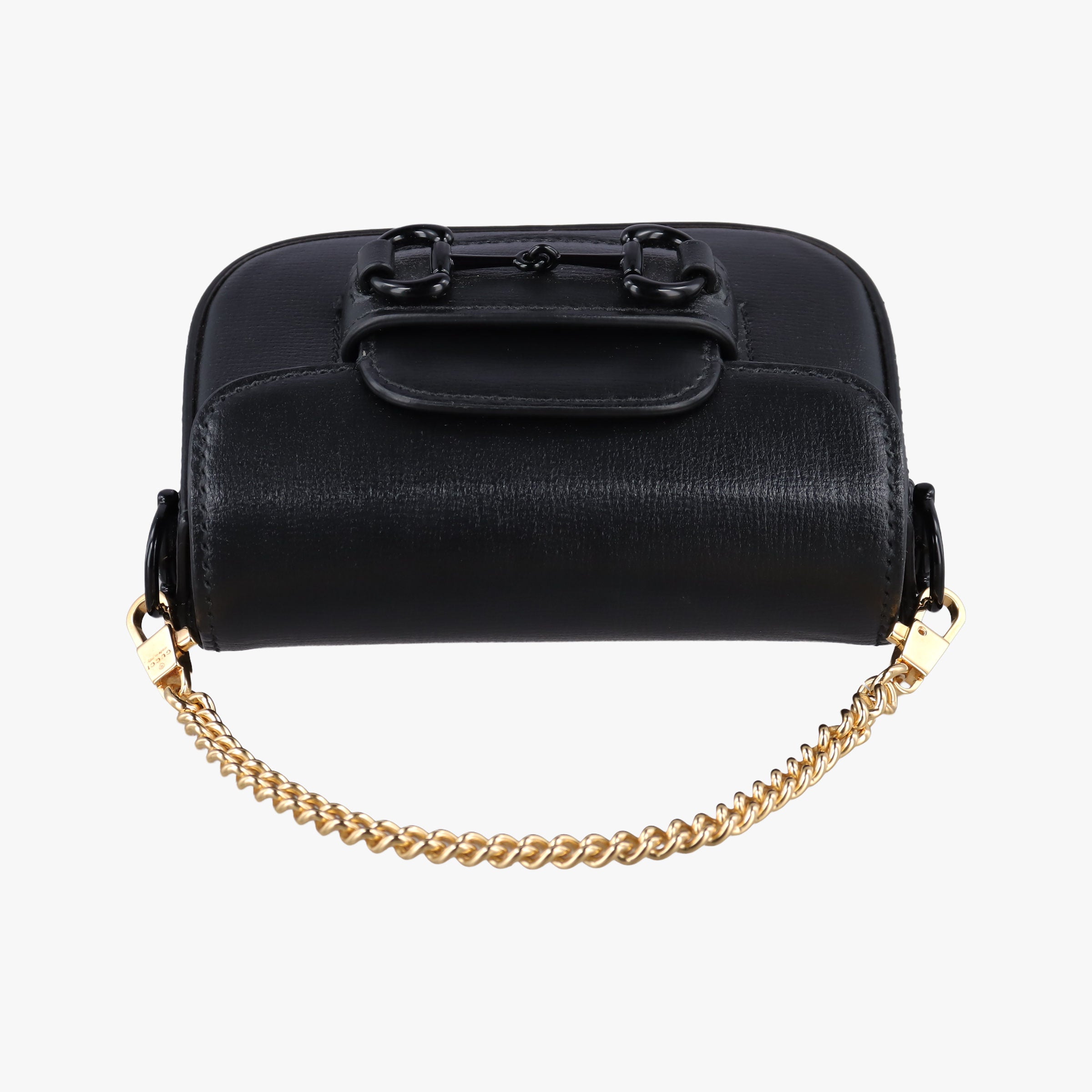 Pre-owned Gucci Horsebit Black Leather 726863 shoulderbag | stylenewstar