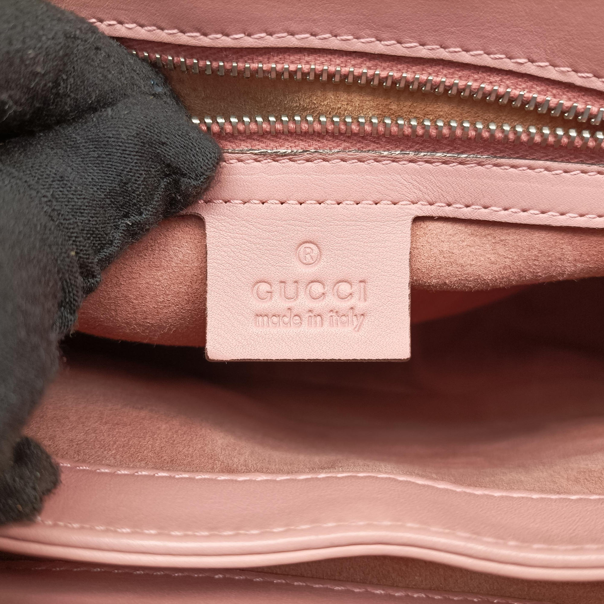 Secondhand Gucci Bamboo Pink Leather 331830 handbag | stylenewstar