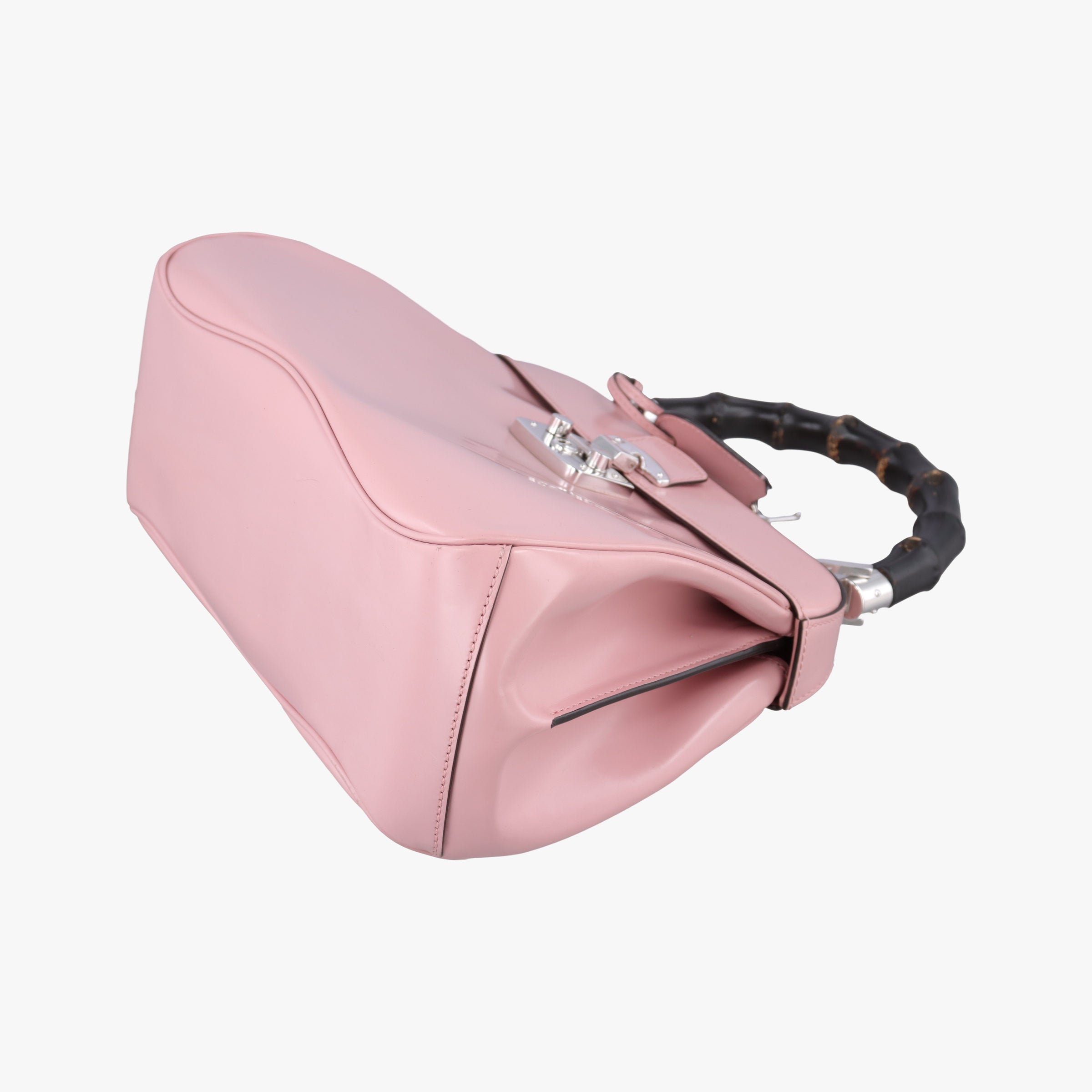 Secondhand Gucci Bamboo Pink Leather 331830 handbag | stylenewstar