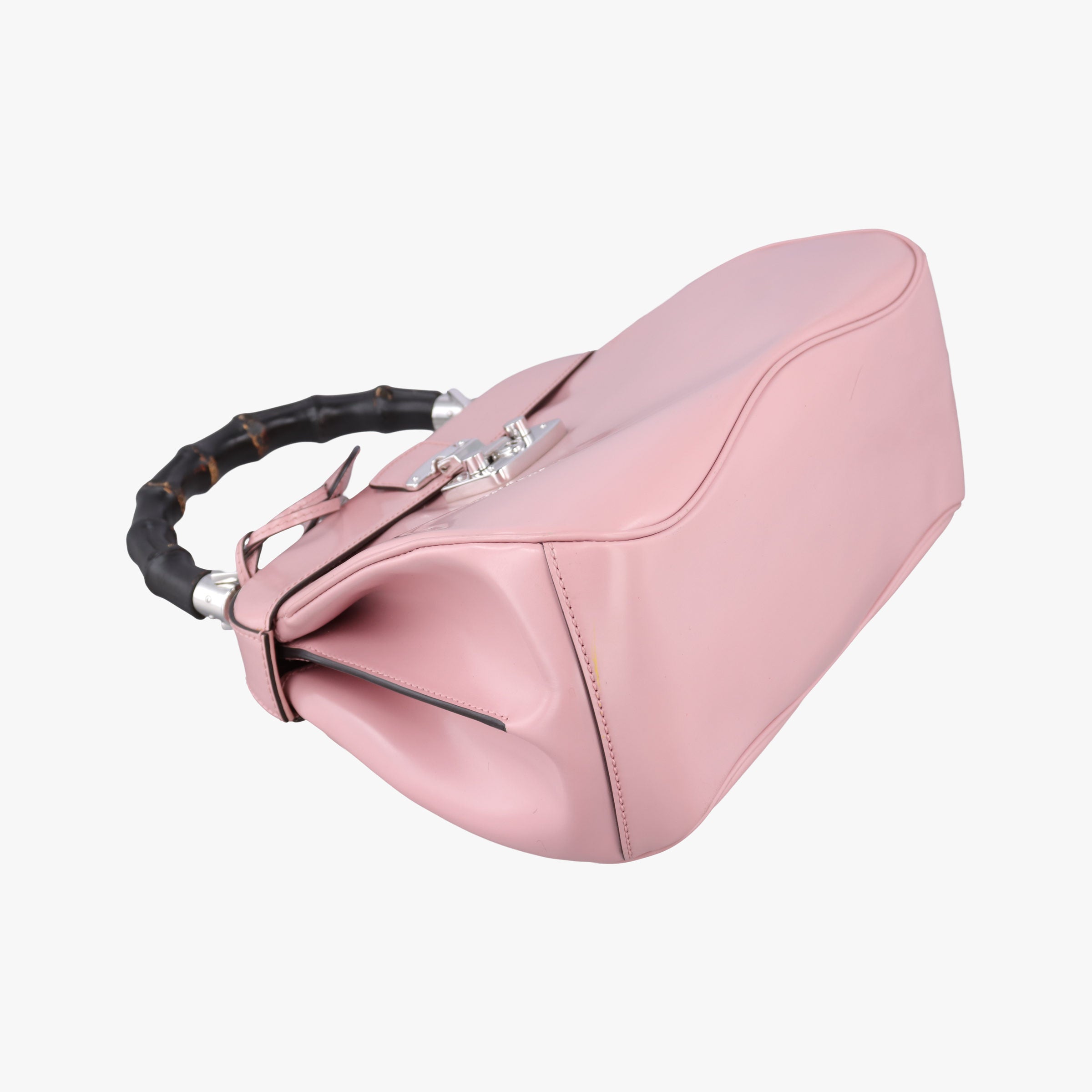 Secondhand Gucci Bamboo Pink Leather 331830 handbag | stylenewstar