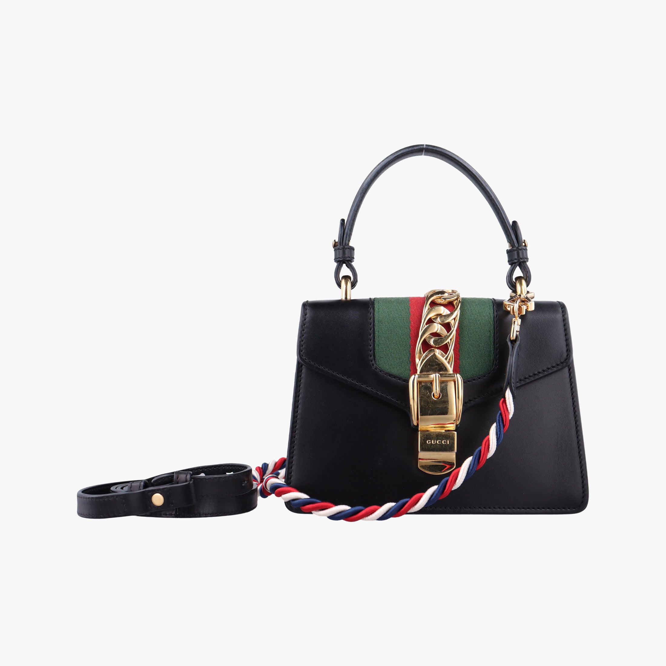 Vintage Gucci Sylvie Black Leather 470270 shoulderbag | stylenewstar