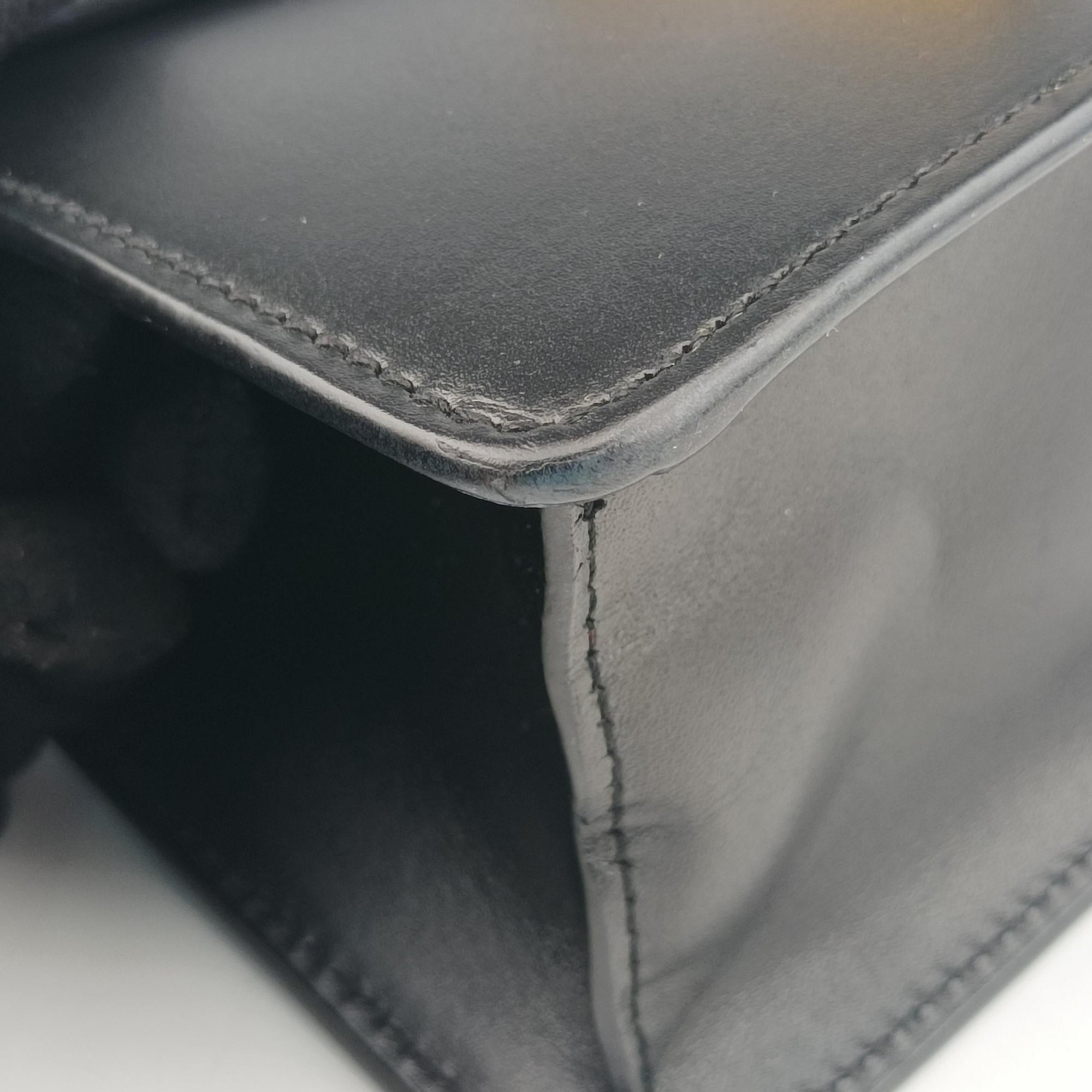 Vintage Gucci Sylvie Black Leather 470270 shoulderbag | stylenewstar