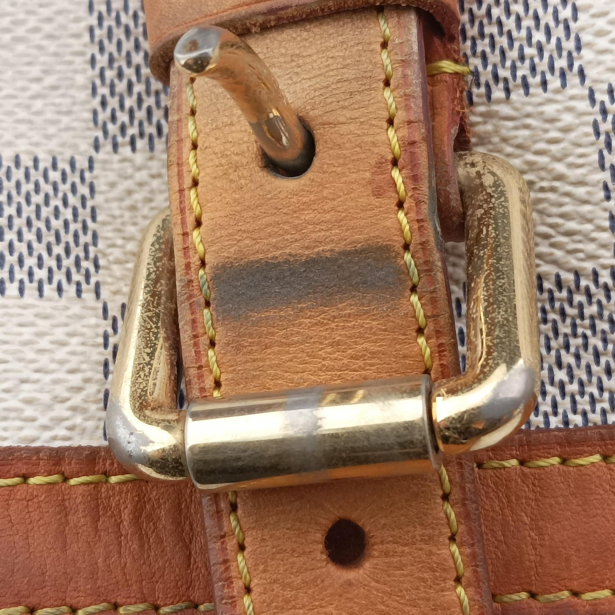 Secondhand Louis Vuitton HAMPSTEAD MM AZUR Damier Canvas N51206 shoulderbag | stylenewstar