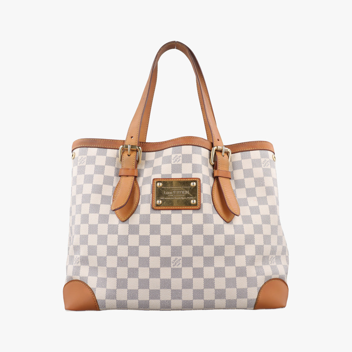 Vintage Louis Vuitton HAMPSTEAD MM AZUR Damier Canvas N51206 shoulderbag | stylenewstar