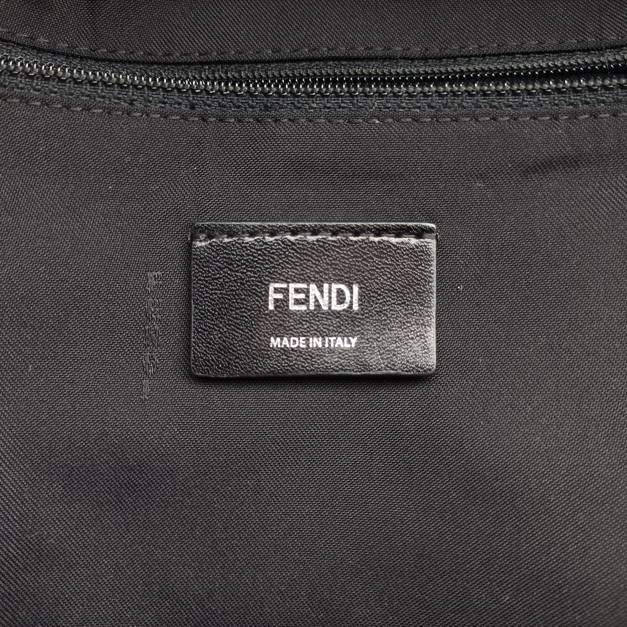 Pre-owned Fendi monster bag bugs Red x Black Nylon×leather 7VZ012 backpack/rucksack | stylenewstar