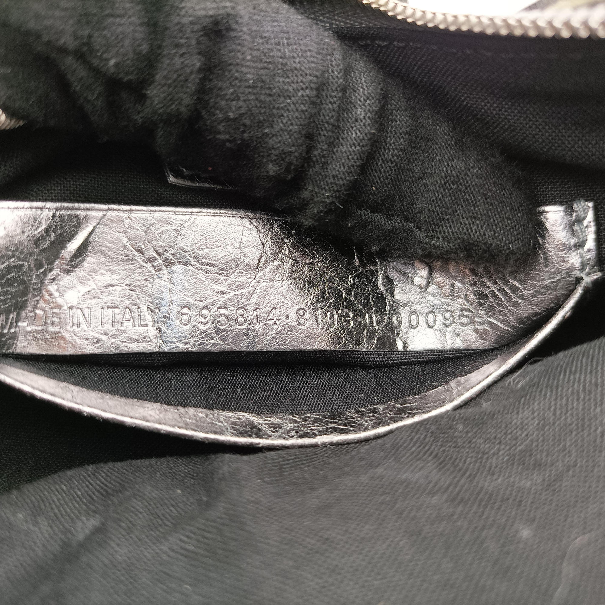 Secondhand Balenciaga Le Cagole mini Silver lambskin  shoulderbag | stylenewstar