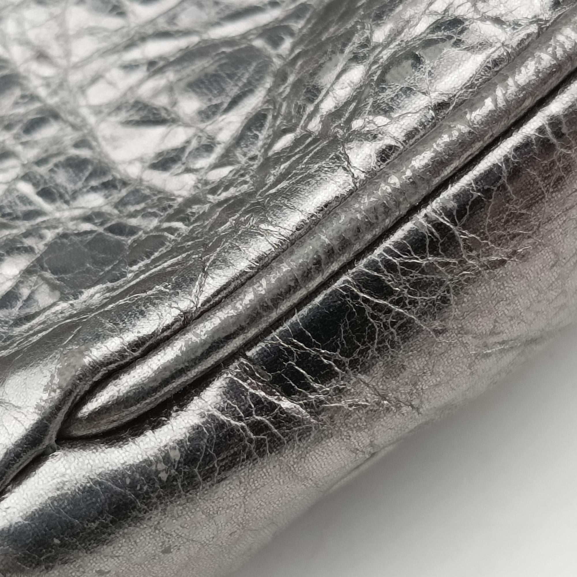 Secondhand Balenciaga Le Cagole mini Silver lambskin  shoulderbag | stylenewstar