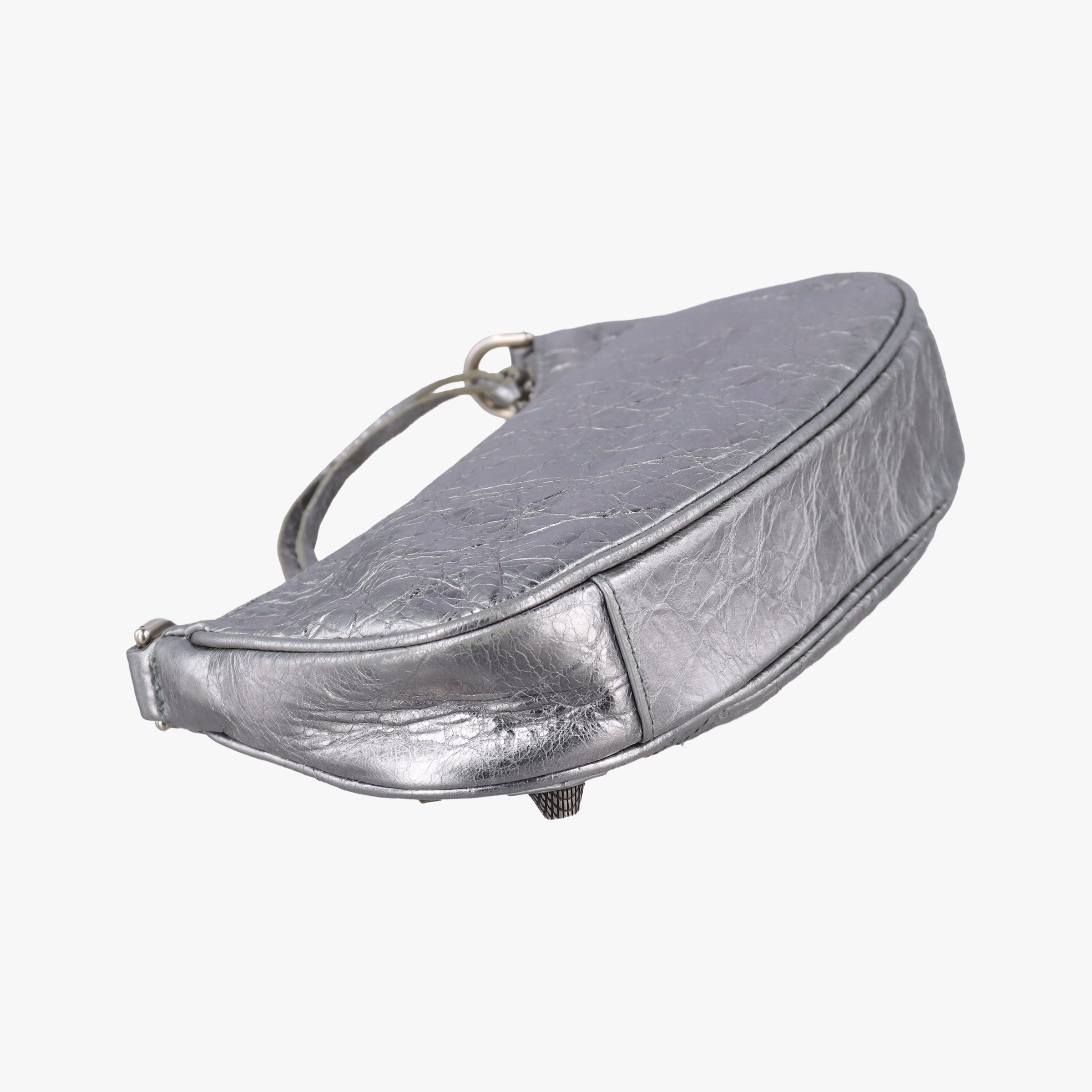 Secondhand Balenciaga Le Cagole mini Silver lambskin  shoulderbag | stylenewstar
