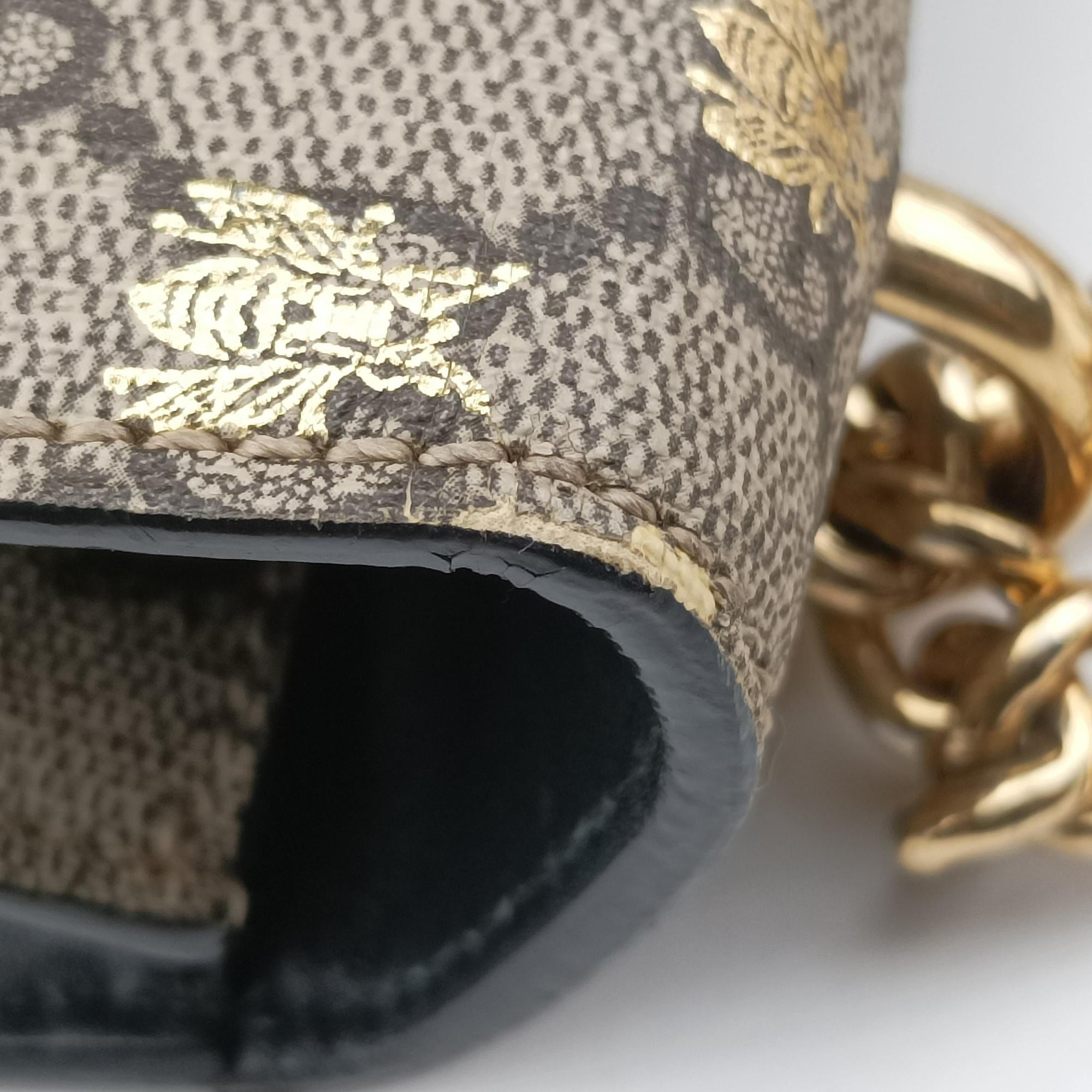 Pre-owned Gucci Padlock Beige x Black PVC coated canvas x Leather 409486 shoulderbag | stylenewstar
