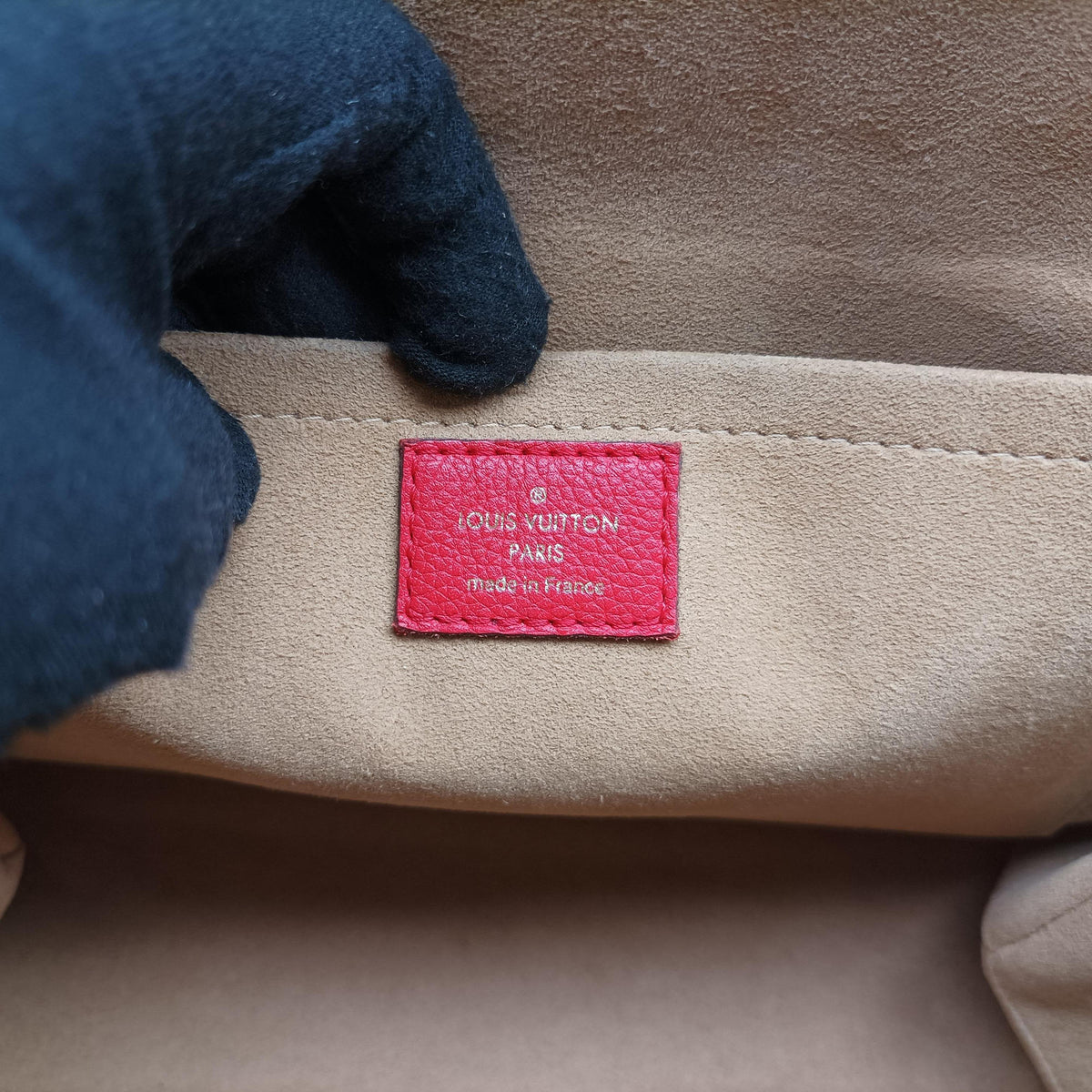 Pre-owned Louis Vuitton MARIGNAN Brown × Coquelicot Monogram Canvas×calf leather M44286 shoulderbag | stylenewstar