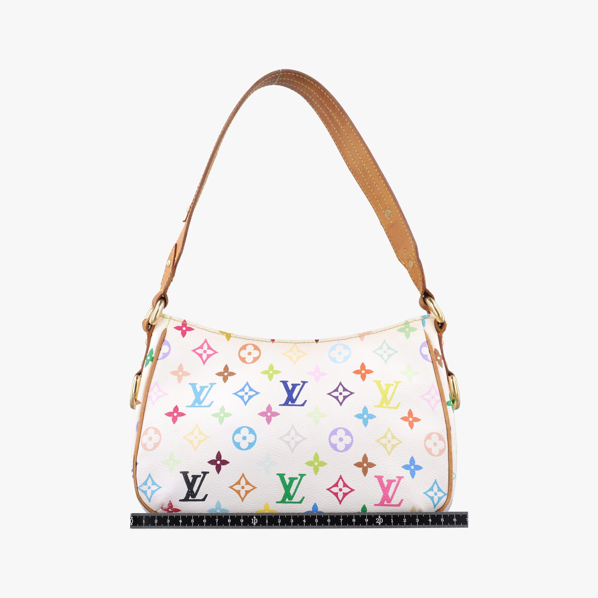 Pre-owned Louis Vuitton LODGE PM white Monogram Multicolor M40053 shoulderbag | stylenewstar