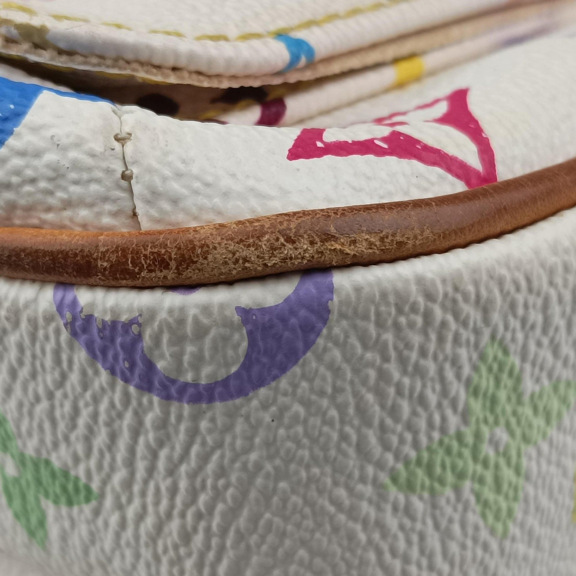 Pre-owned Louis Vuitton LODGE PM white Monogram Multicolor M40053 shoulderbag | stylenewstar