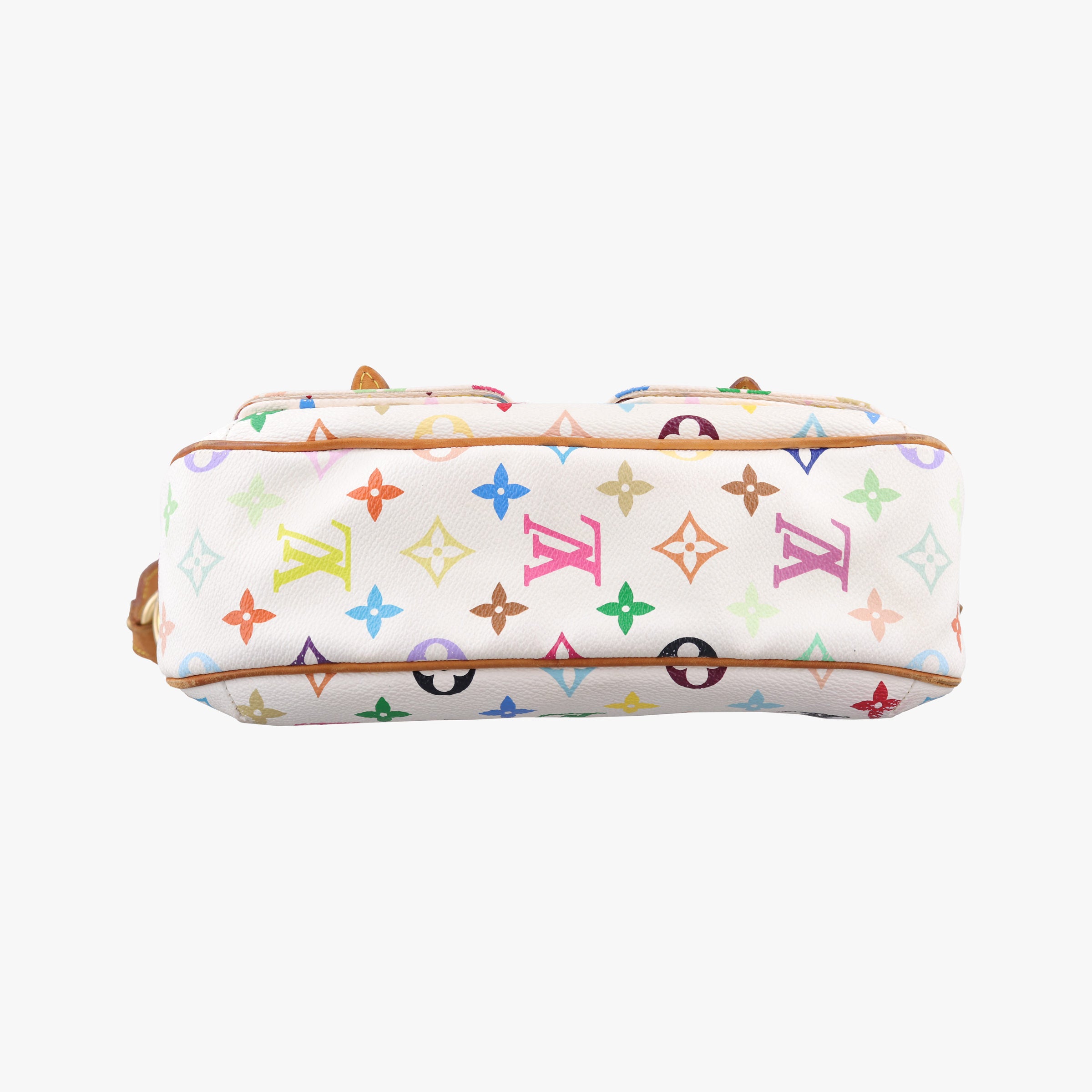 Pre-owned Louis Vuitton LODGE PM white Monogram Multicolor M40053 shoulderbag | stylenewstar