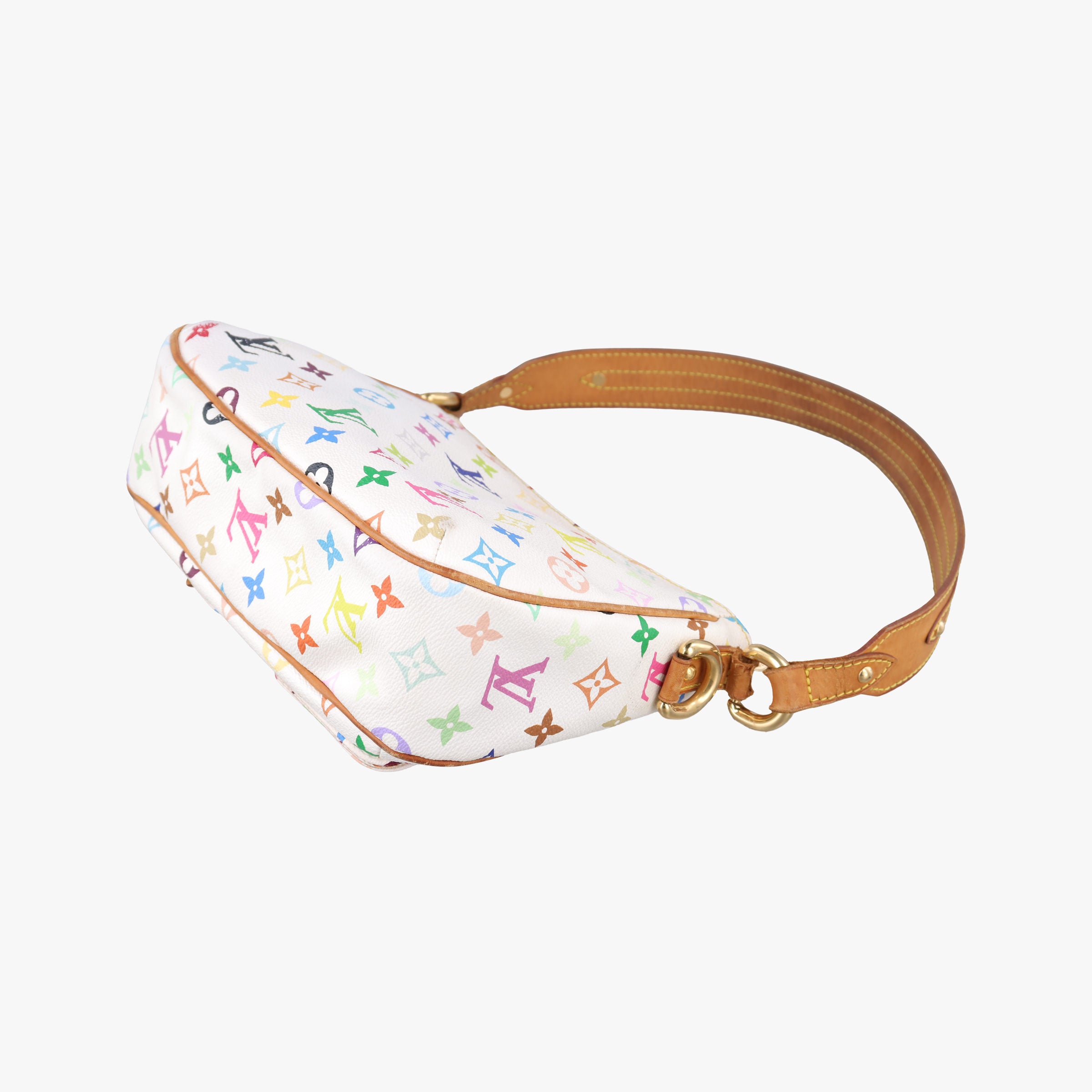 Pre-owned Louis Vuitton LODGE PM white Monogram Multicolor M40053 shoulderbag | stylenewstar
