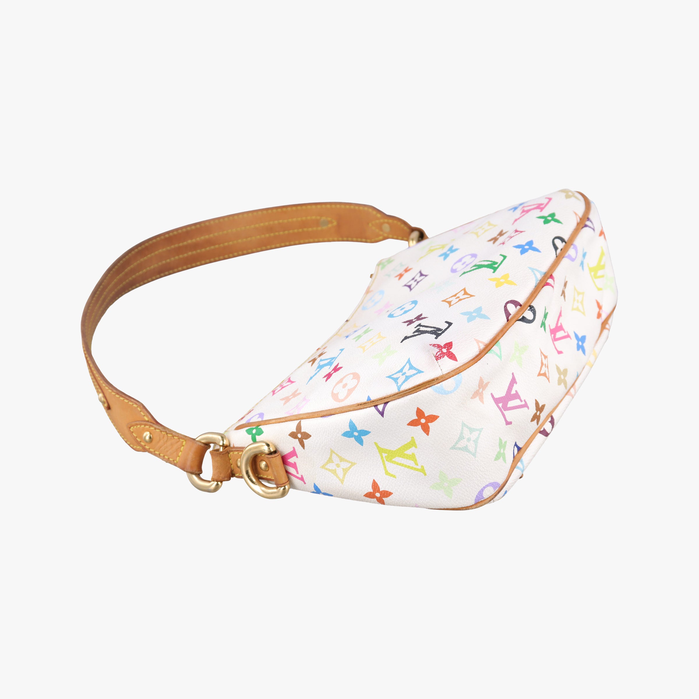 Pre-owned Louis Vuitton LODGE PM white Monogram Multicolor M40053 shoulderbag | stylenewstar