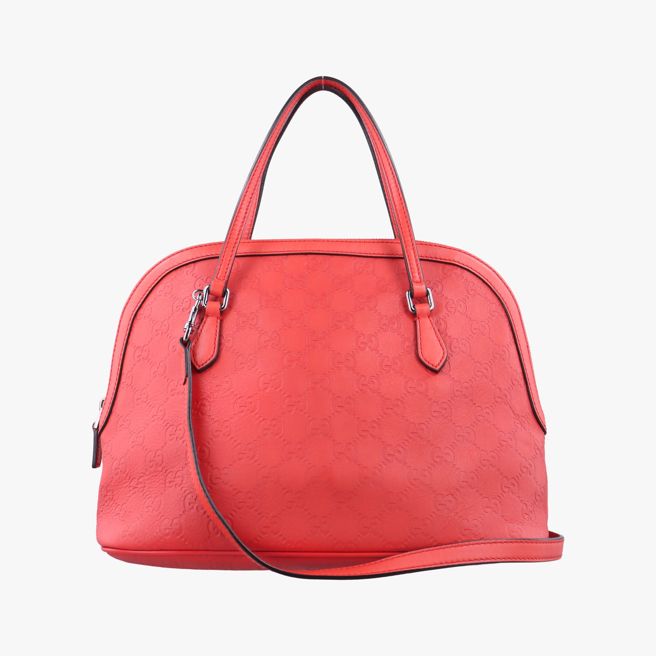 Secondhand Gucci Microguccissima dome Red Leather 420023 shoulderbag | stylenewstar