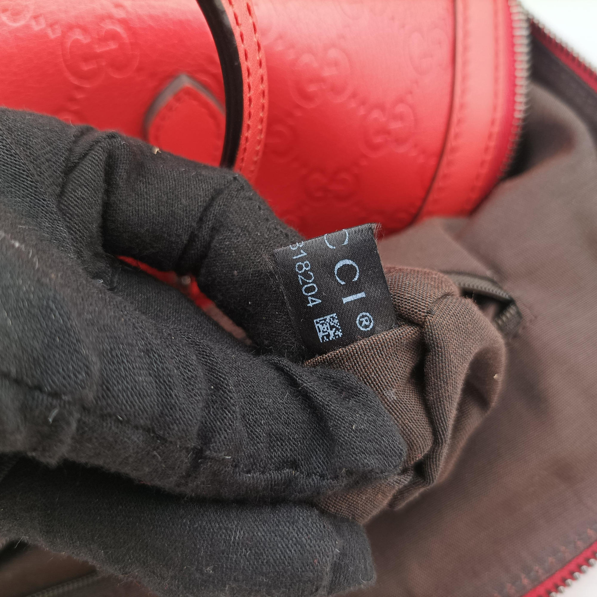 Secondhand Gucci Microguccissima dome Red Leather 420023 shoulderbag | stylenewstar