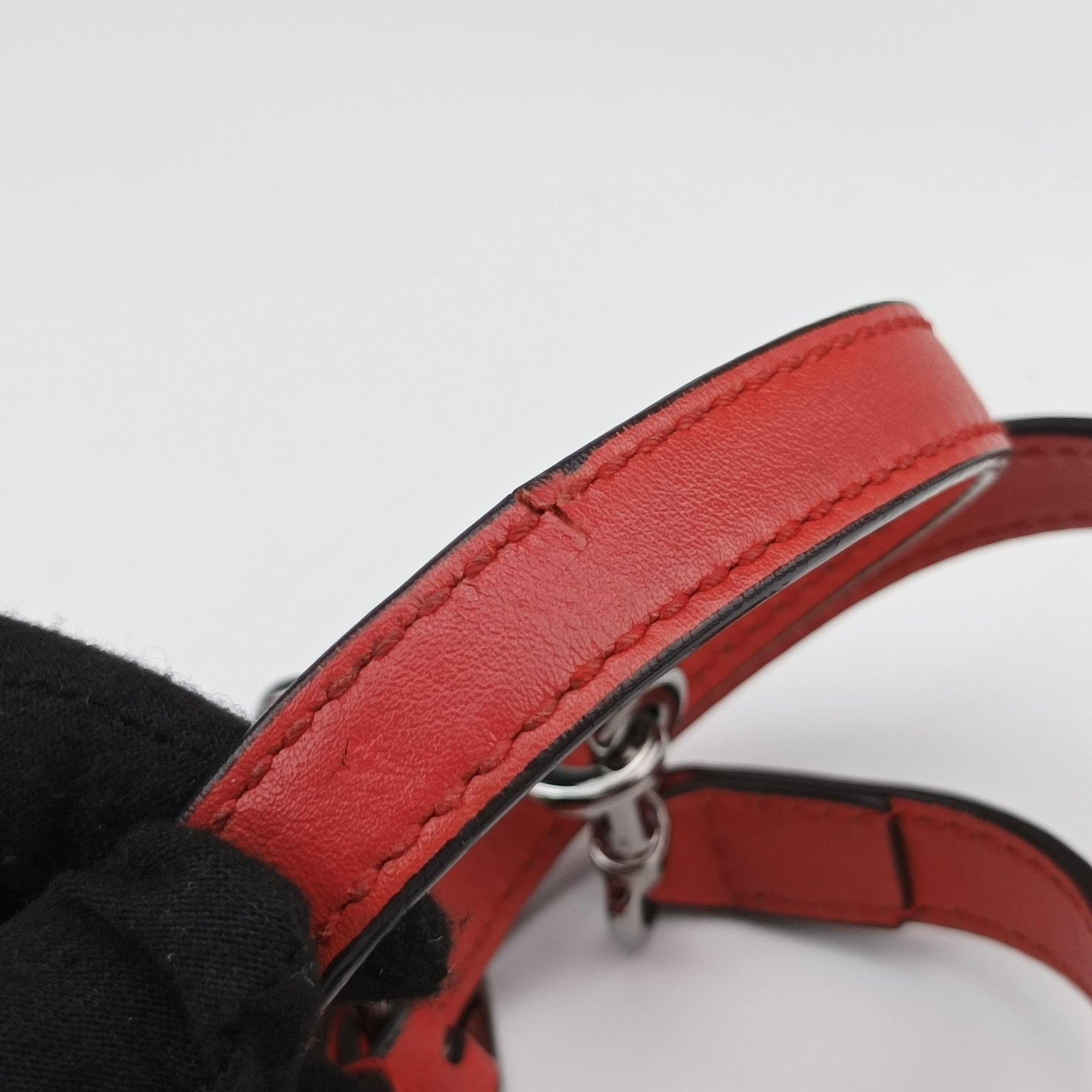 Secondhand Gucci Microguccissima dome Red Leather 420023 shoulderbag | stylenewstar