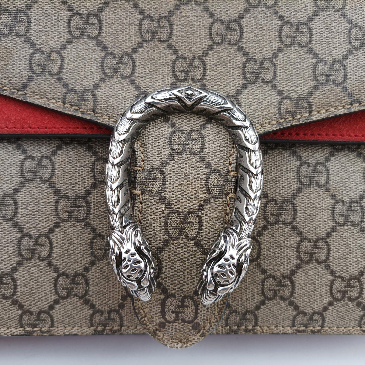 Vintage Gucci Dionysus Beige x Red PVC coated canvas×suede 400249 shoulderbag | stylenewstar