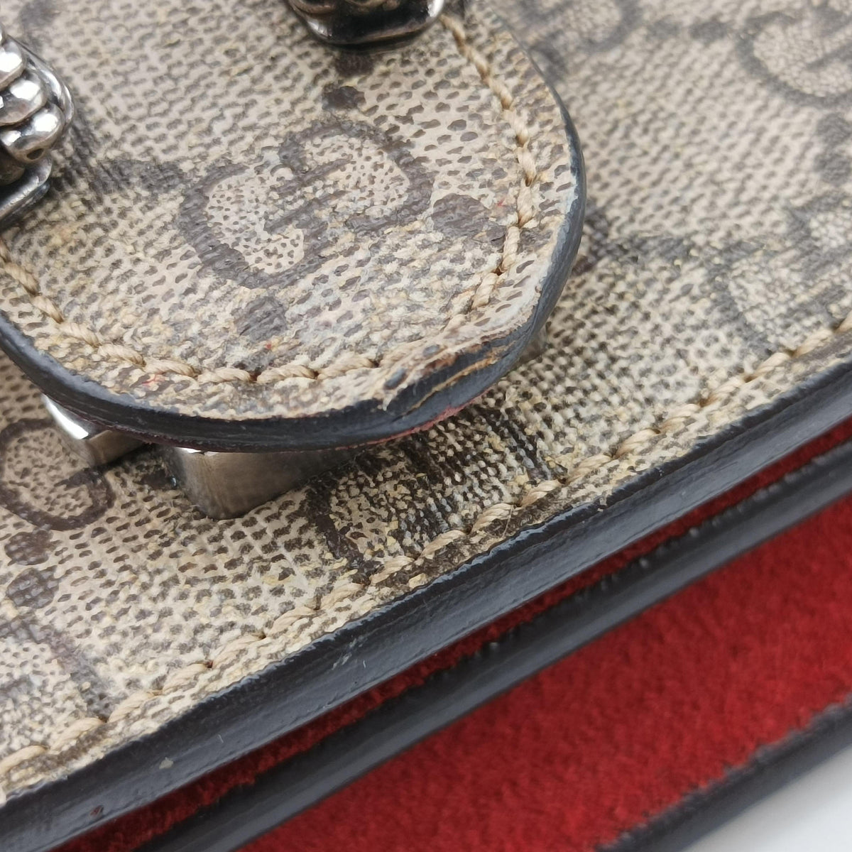 Vintage Gucci Dionysus Beige x Red PVC coated canvas×suede 400249 shoulderbag | stylenewstar