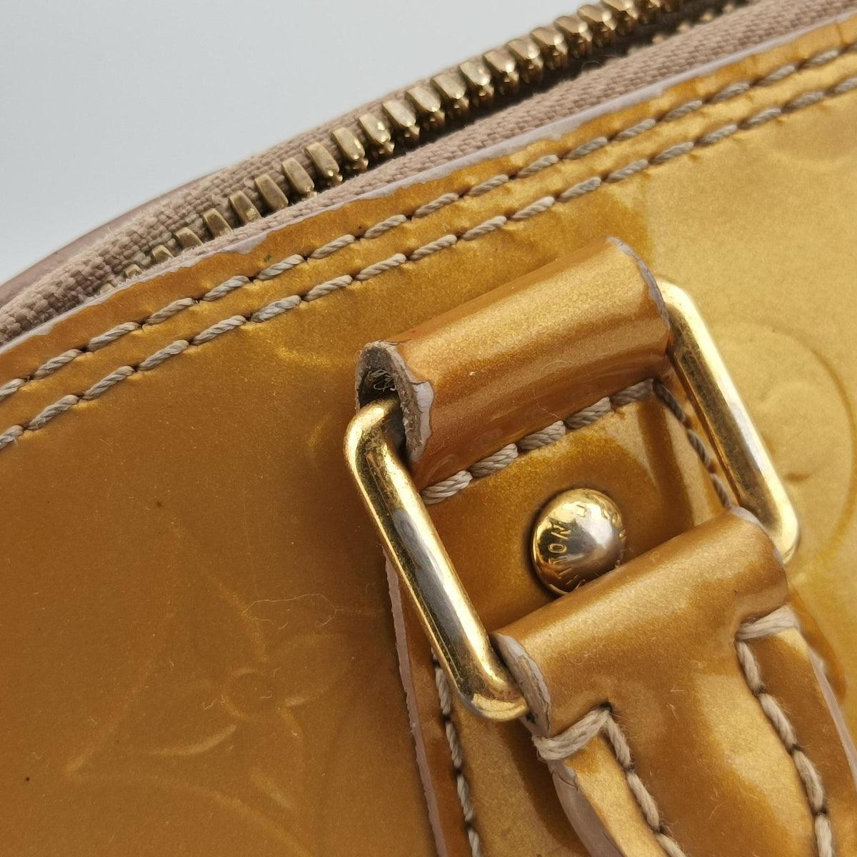 Pre-owned Louis Vuitton Alma PM CITRINE Vernis M90101 handbag | stylenewstar