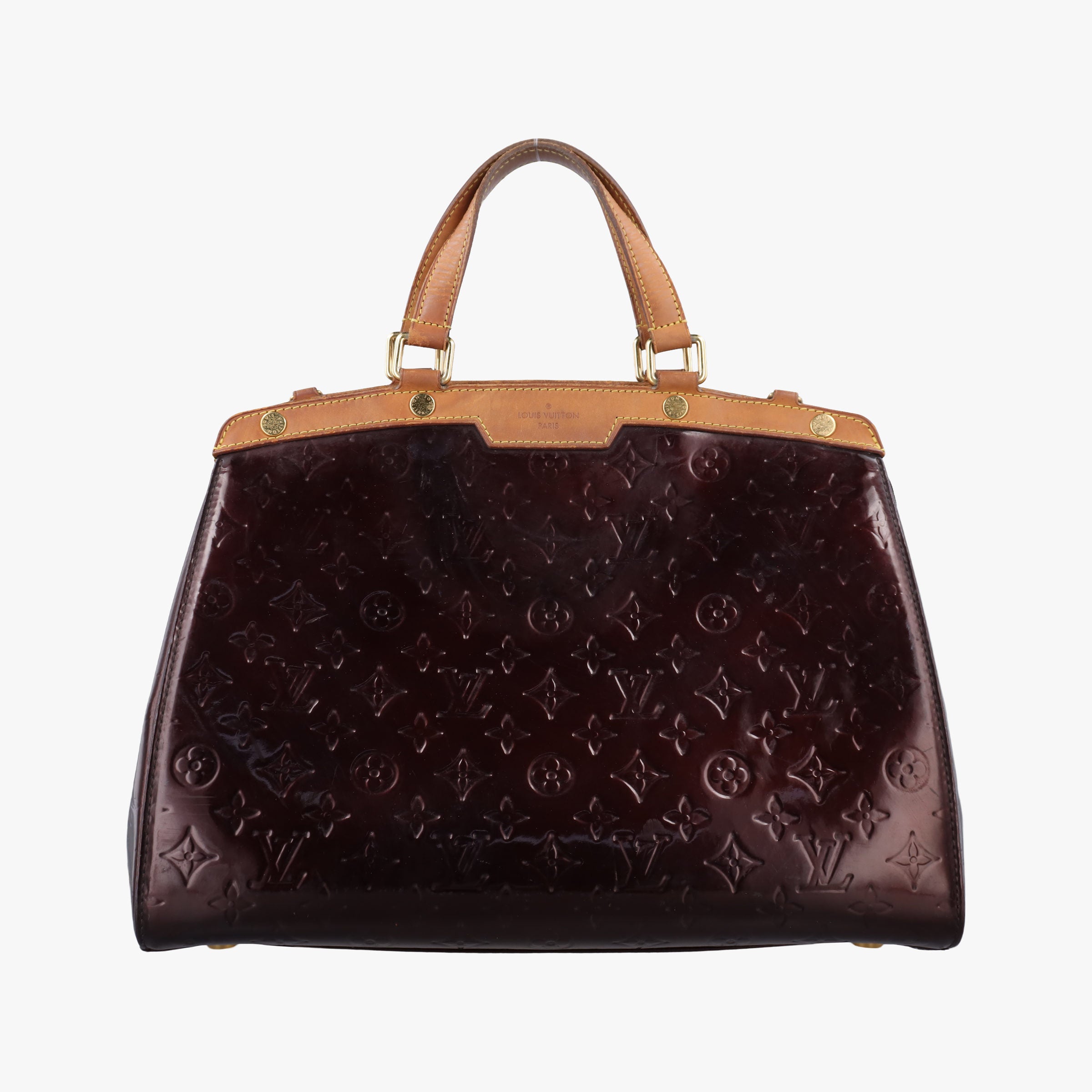 Pre-owned Louis Vuitton Brea MM AMARANTE Vernis M91619 handbag | stylenewstar