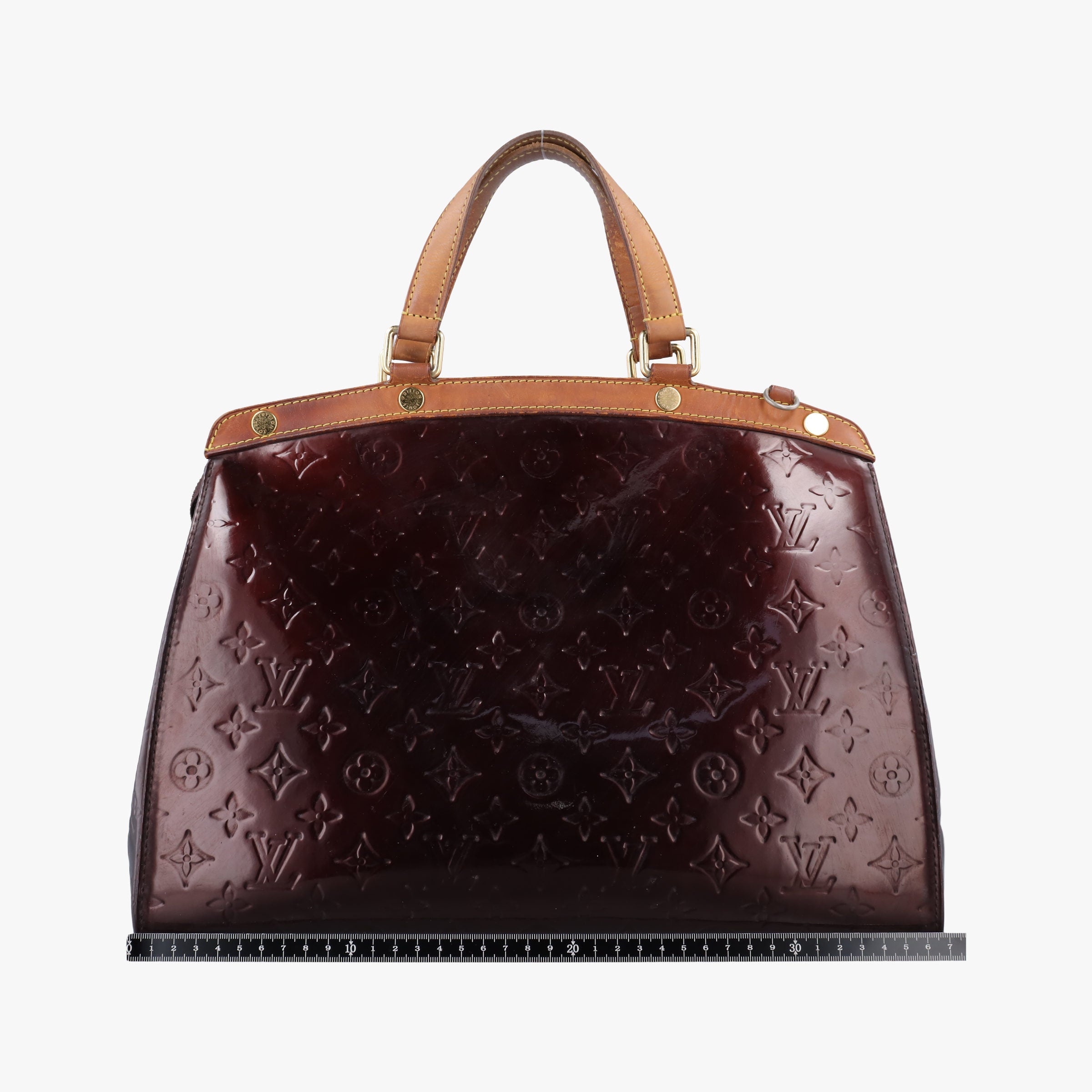 Pre-owned Louis Vuitton Brea MM AMARANTE Vernis M91619 handbag | stylenewstar