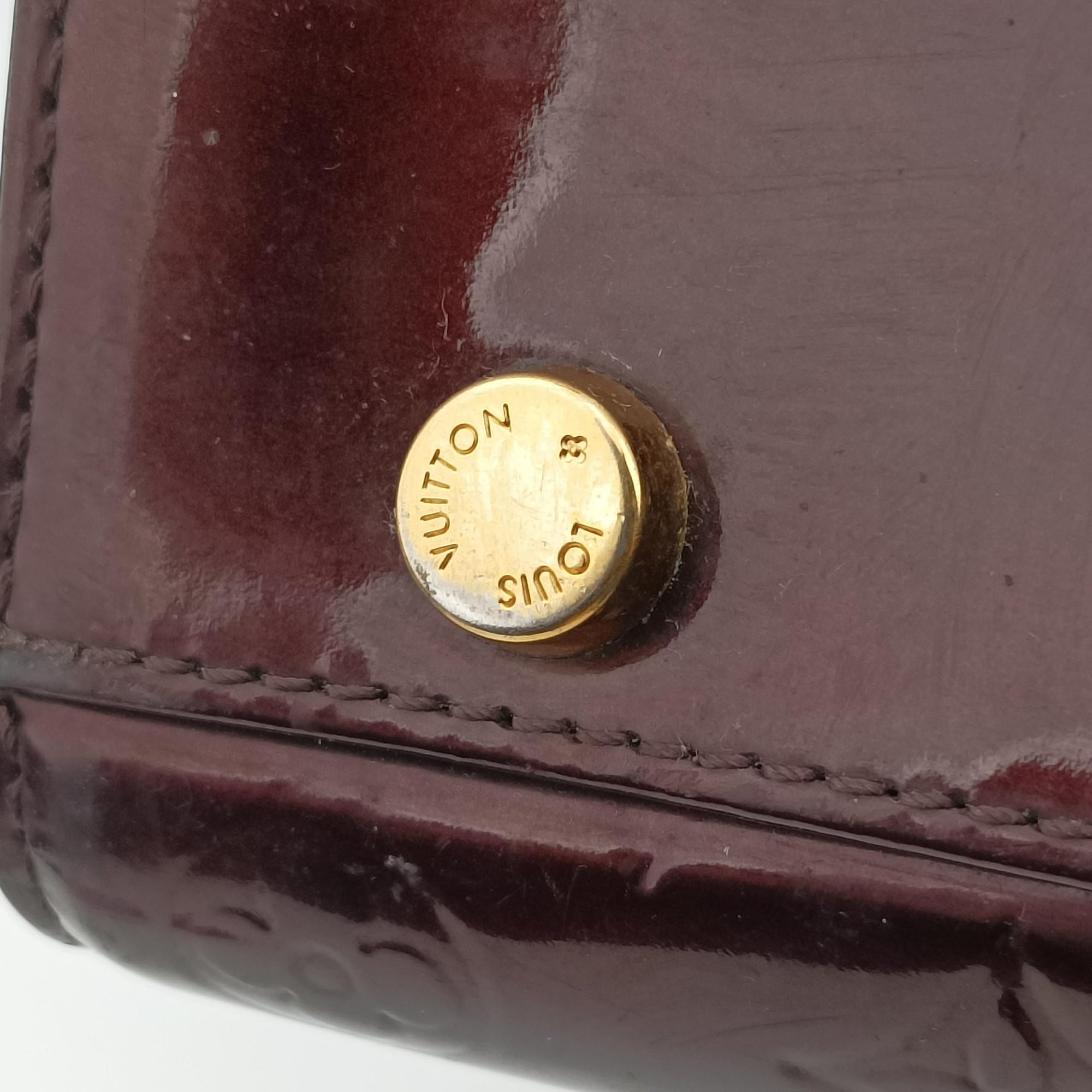 Pre-owned Louis Vuitton Brea MM AMARANTE Vernis M91619 handbag | stylenewstar
