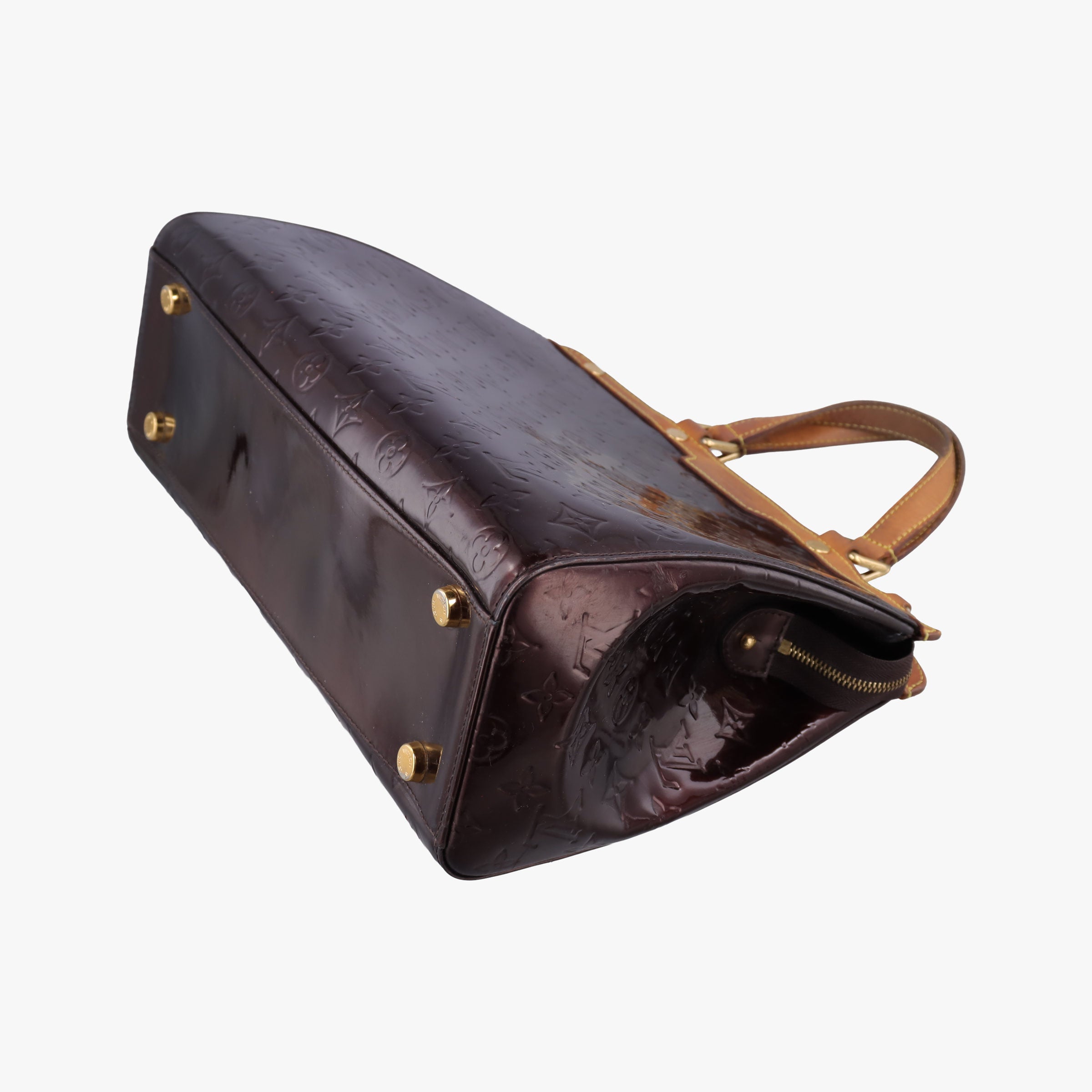 Pre-owned Louis Vuitton Brea MM AMARANTE Vernis M91619 handbag | stylenewstar