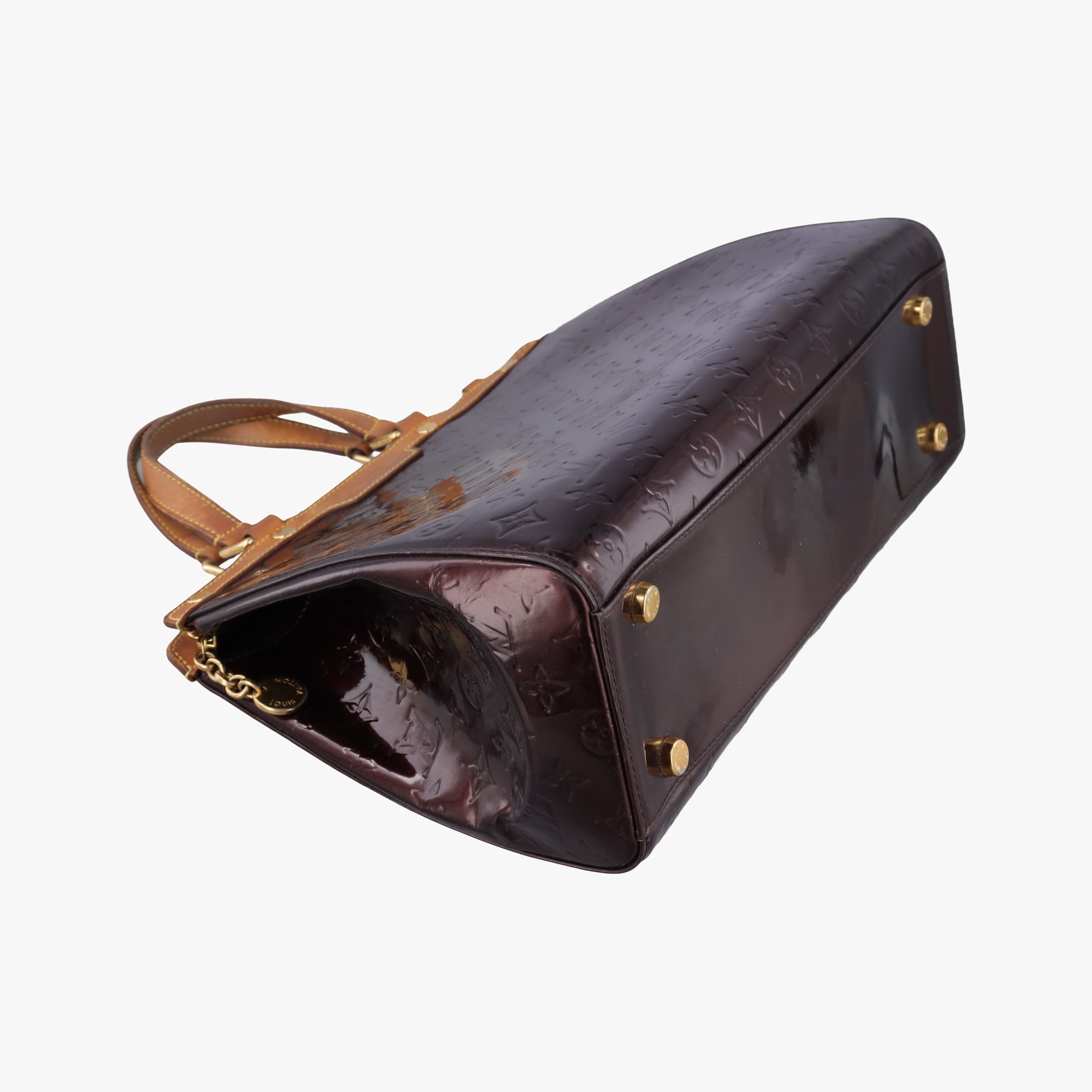 Pre-owned Louis Vuitton Brea MM AMARANTE Vernis M91619 handbag | stylenewstar