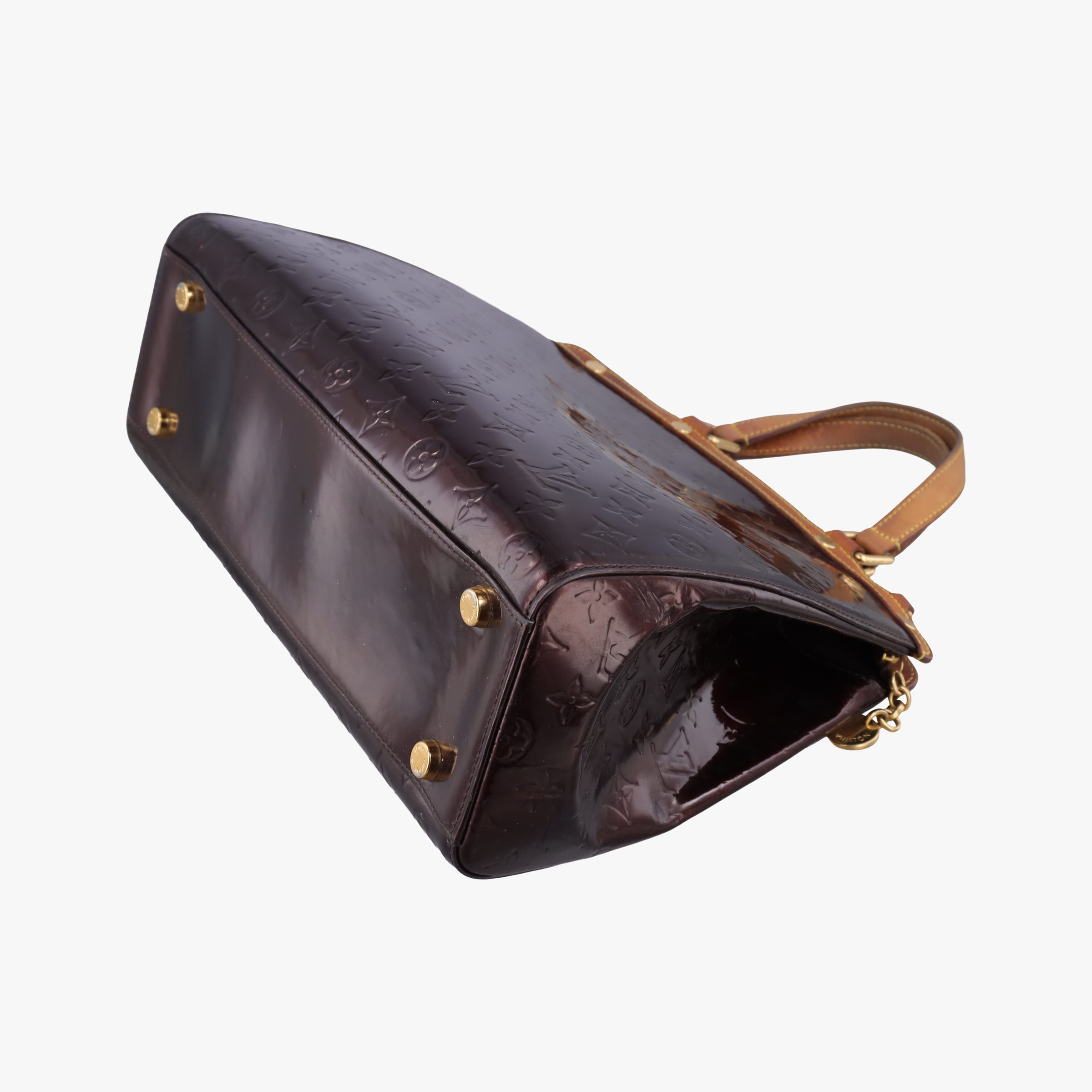 Pre-owned Louis Vuitton Brea MM AMARANTE Vernis M91619 handbag | stylenewstar