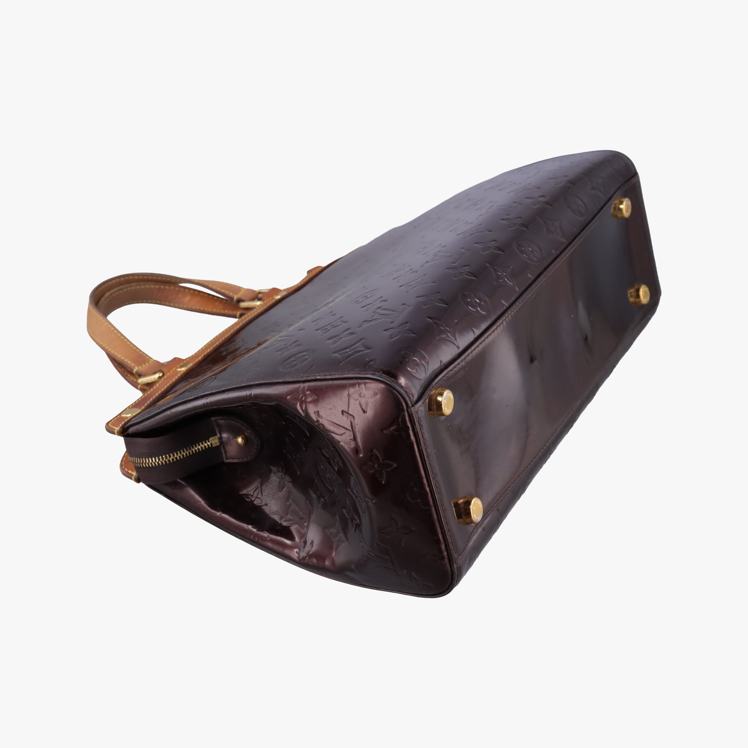 Pre-owned Louis Vuitton Brea MM AMARANTE Vernis M91619 handbag | stylenewstar