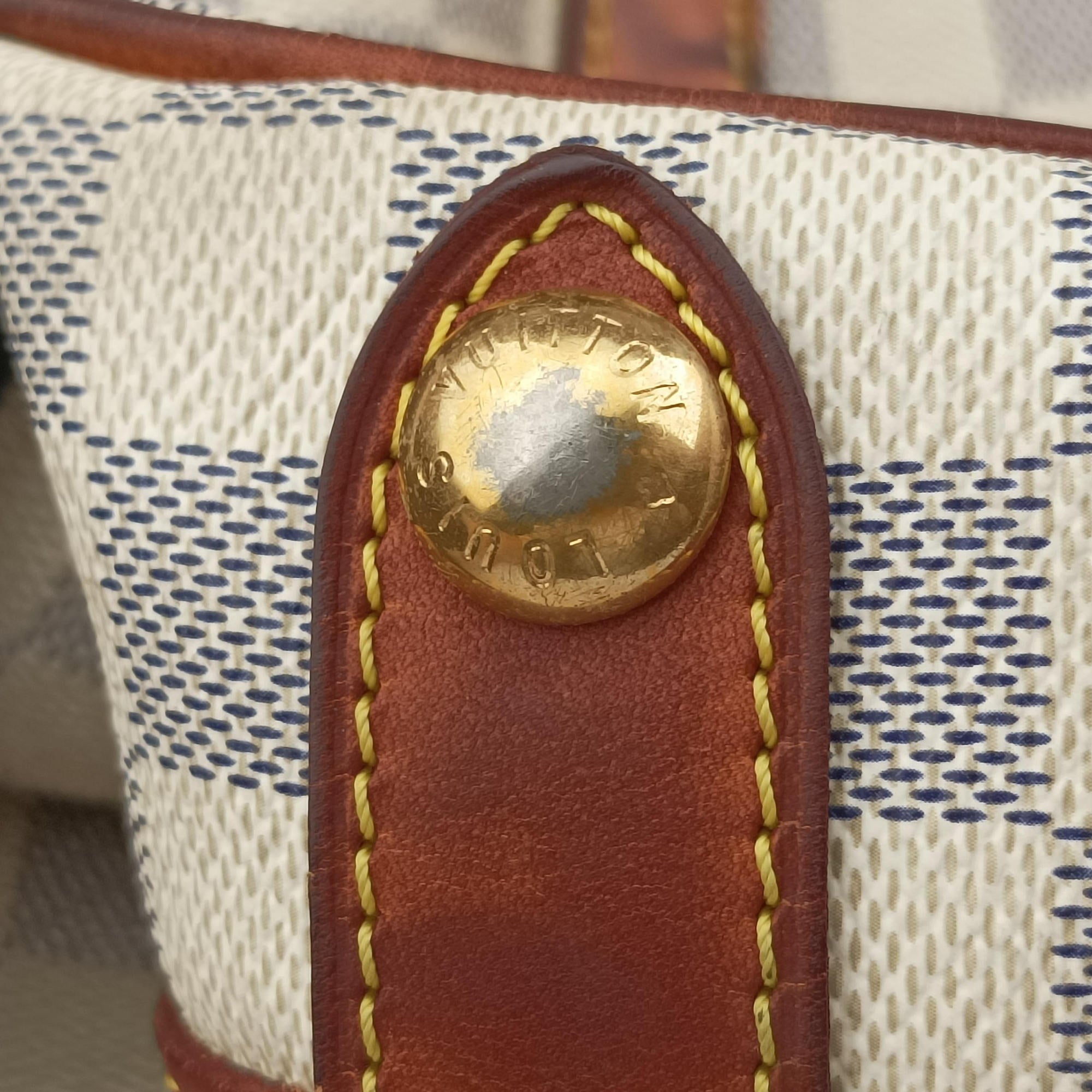 Pre-owned Louis Vuitton STRESA PM Azur Damier Canvas N42220 handbag | stylenewstar