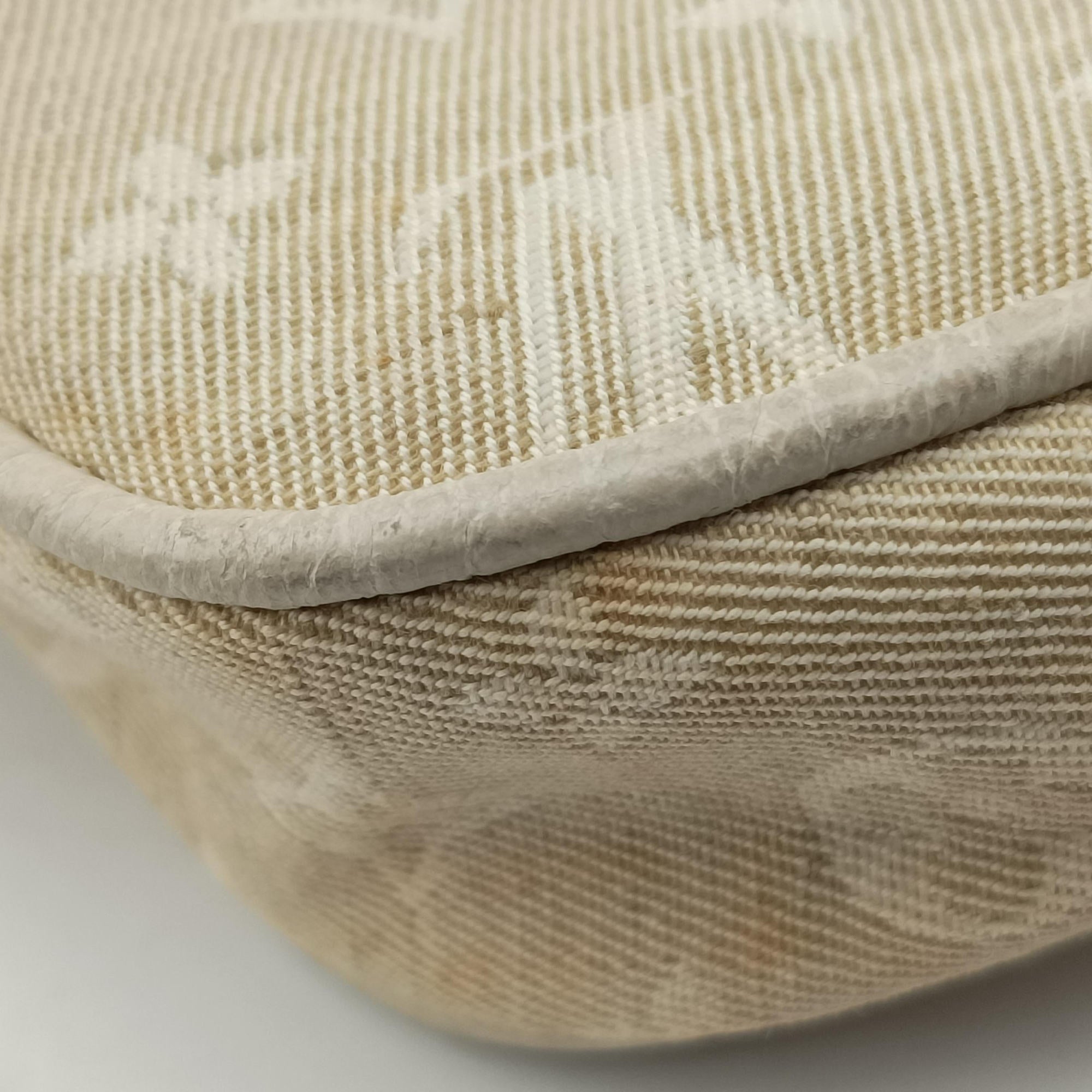 Pre-owned Louis Vuitton Cancun Pochette Dune x Ivory Monogram Mini Lin Cotton M95312 shoulderbag | stylenewstar