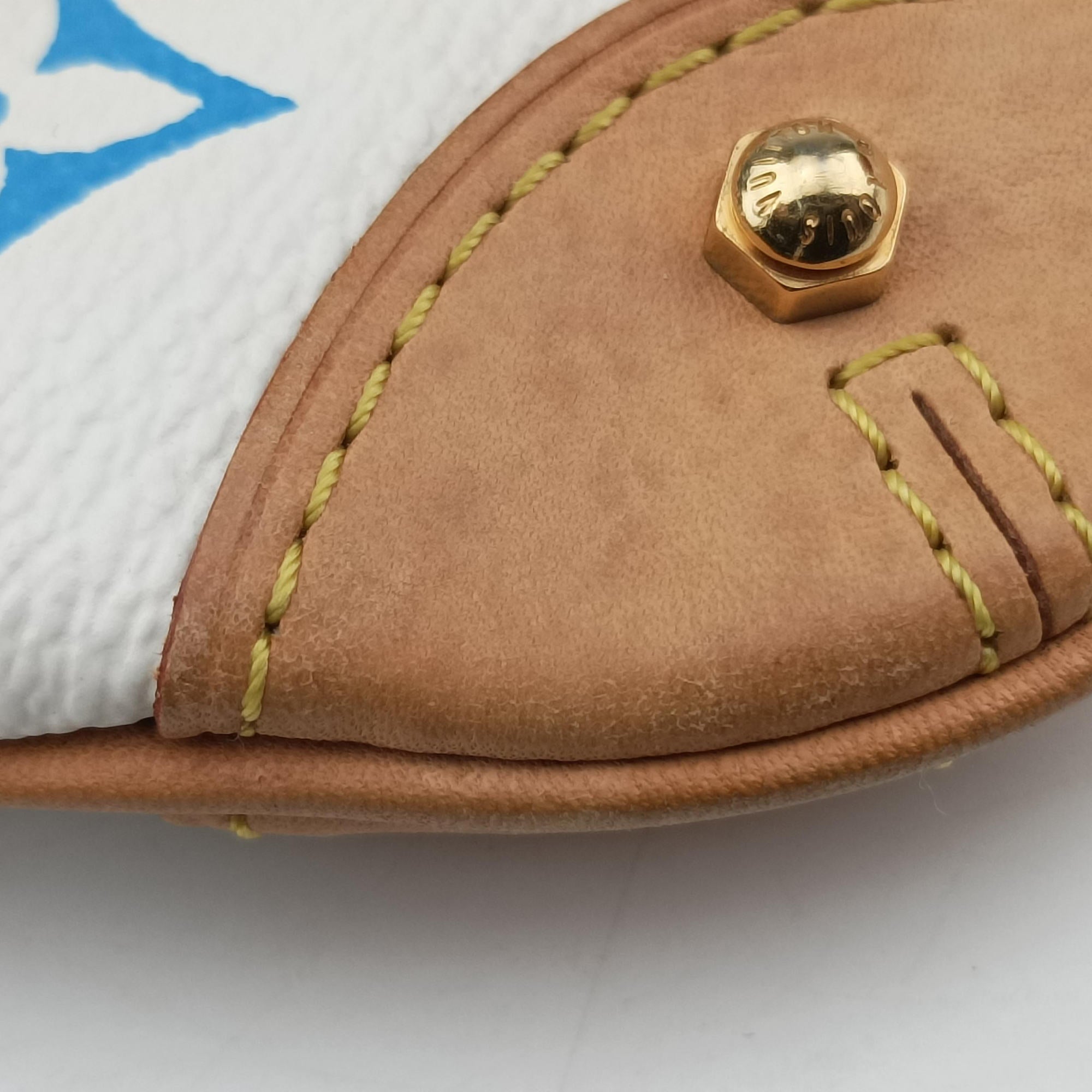 Pre-owned Louis Vuitton Pochette Mira MM Pouch white Monogram Multicolor M60096 shoulderbag | stylenewstar