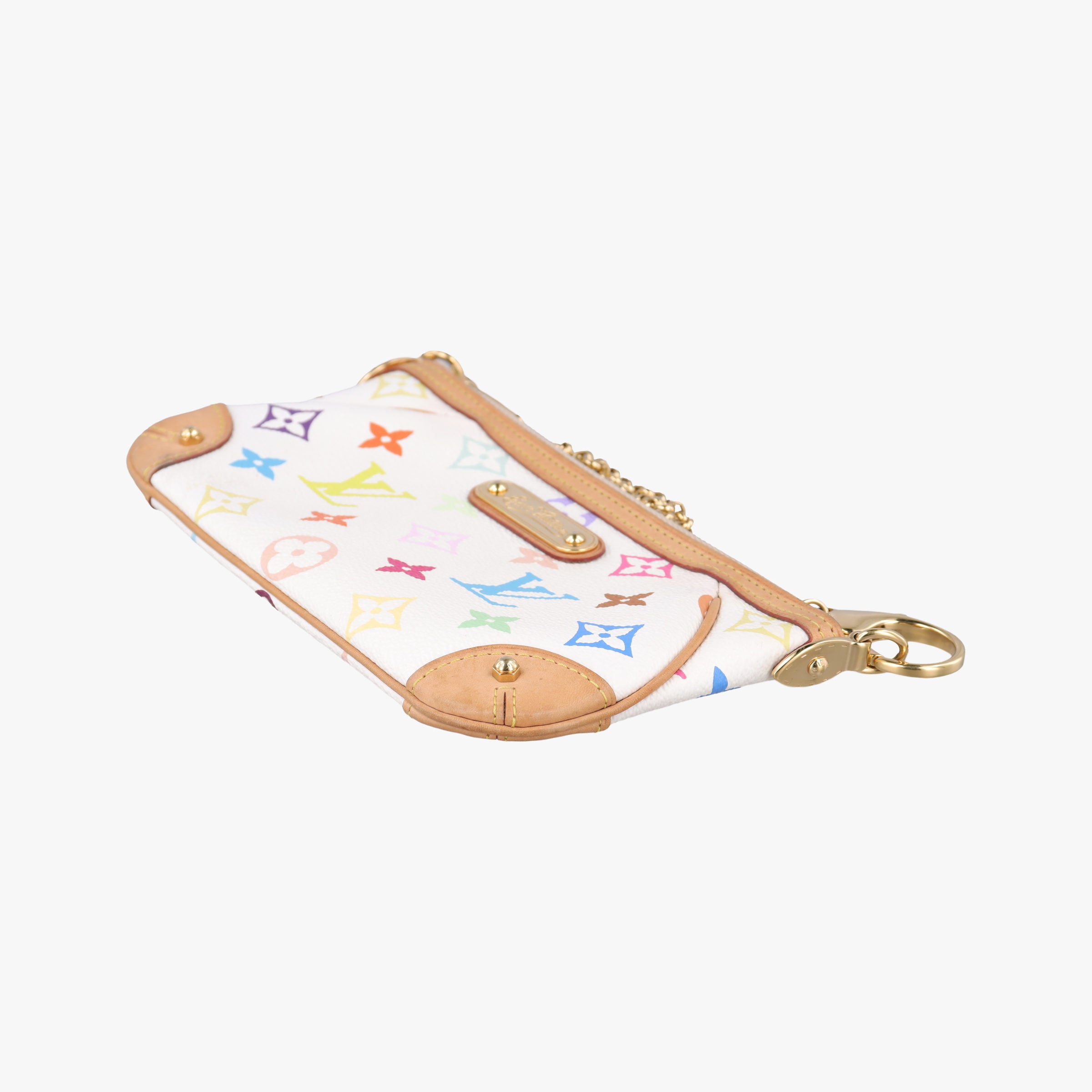 Pre-owned Louis Vuitton Pochette Mira MM Pouch white Monogram Multicolor M60096 shoulderbag | stylenewstar