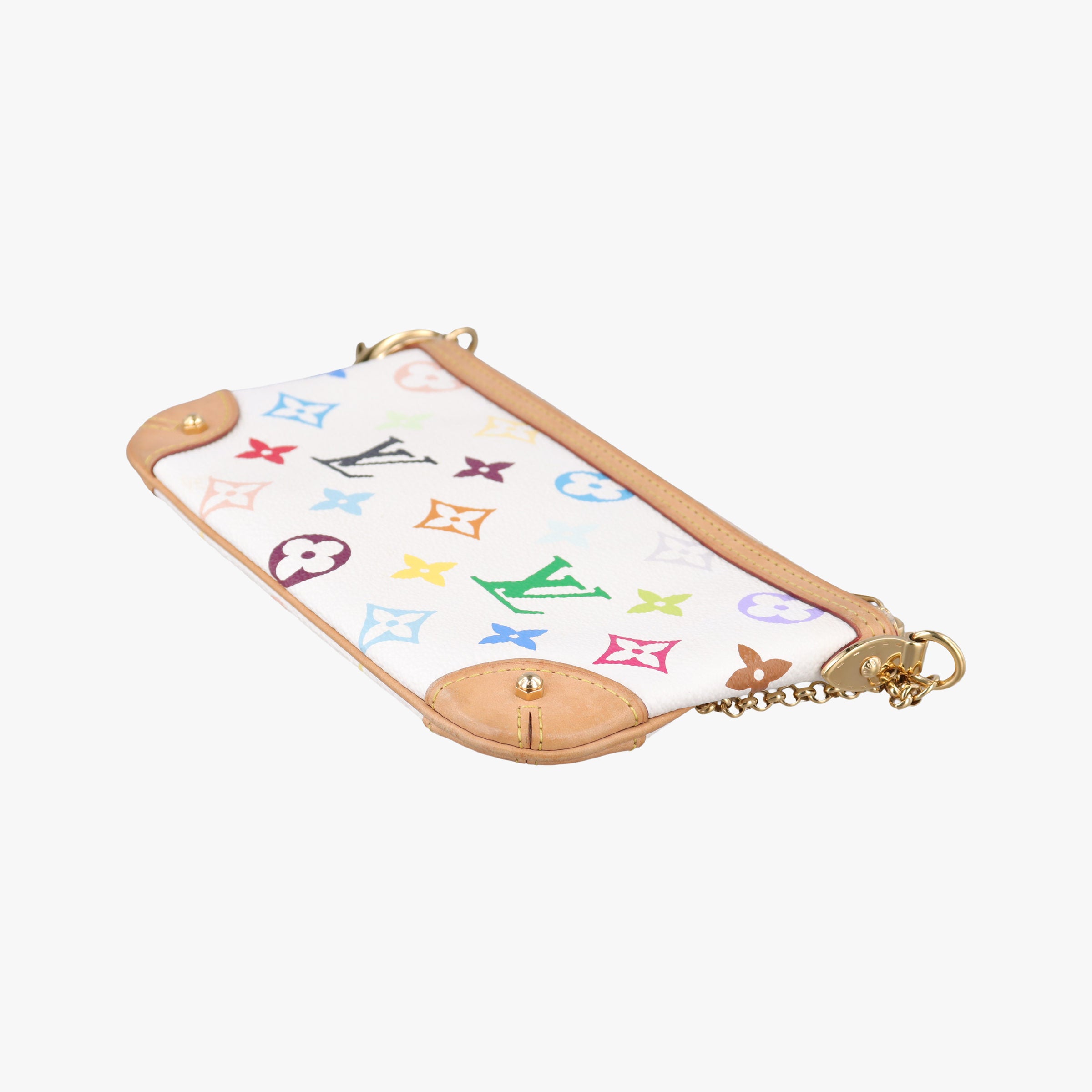 Pre-owned Louis Vuitton Pochette Mira MM Pouch white Monogram Multicolor M60096 shoulderbag | stylenewstar
