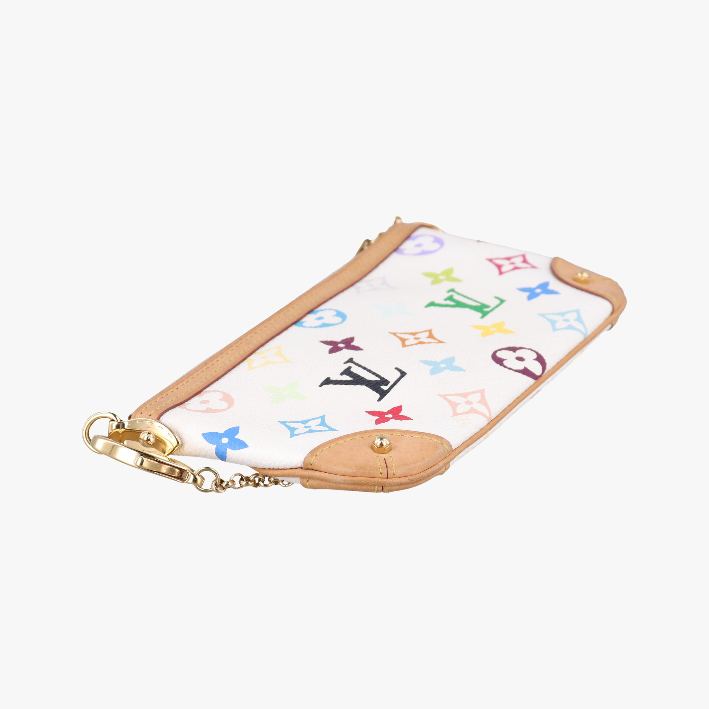 Pre-owned Louis Vuitton Pochette Mira MM Pouch white Monogram Multicolor M60096 shoulderbag | stylenewstar